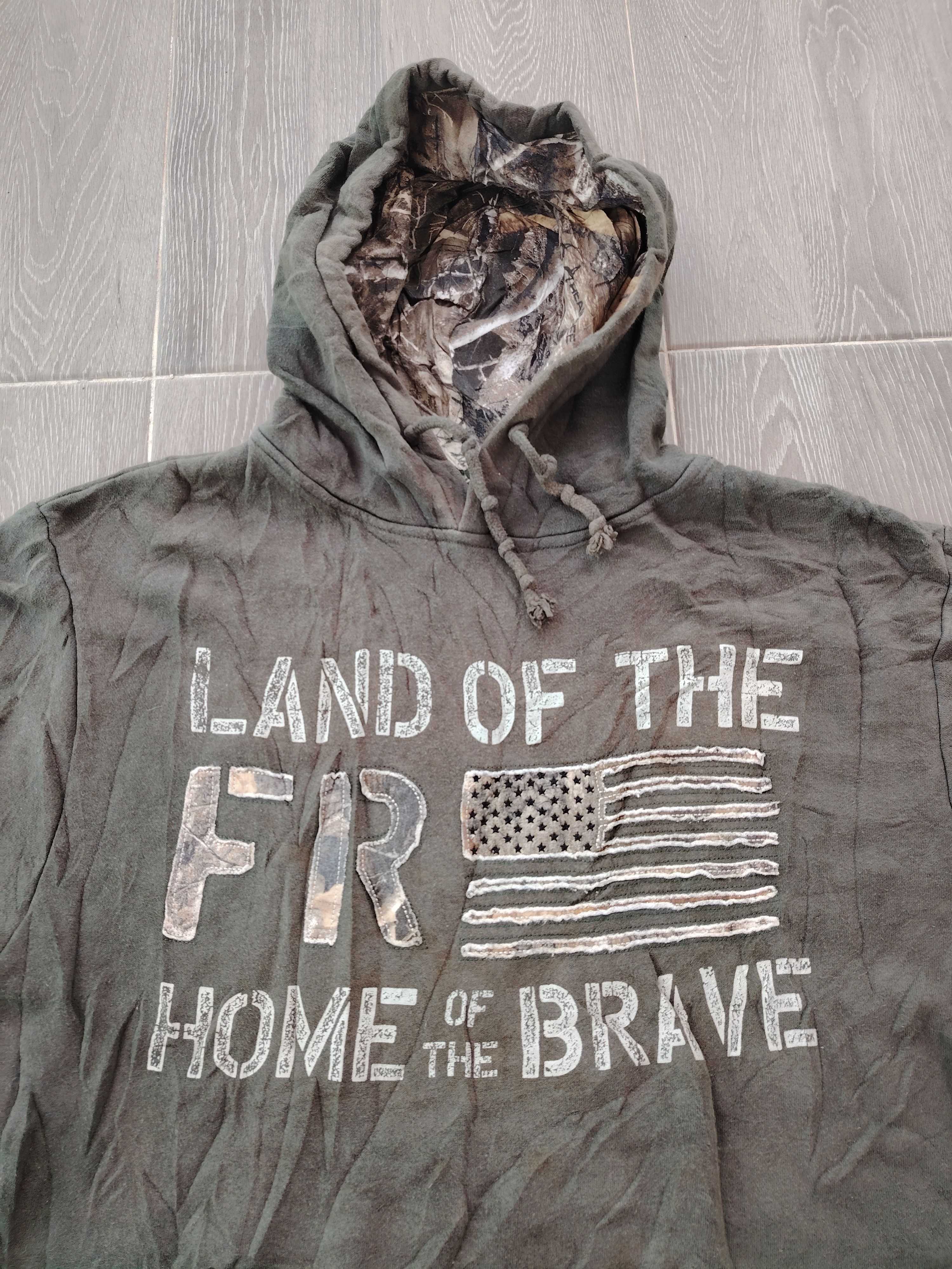 Realtree Sun Faded Buck Wear RealTree Freedom Camouflage USA Hoodie Size US M / EU 48-50 / 2 - 1 Thumbnail