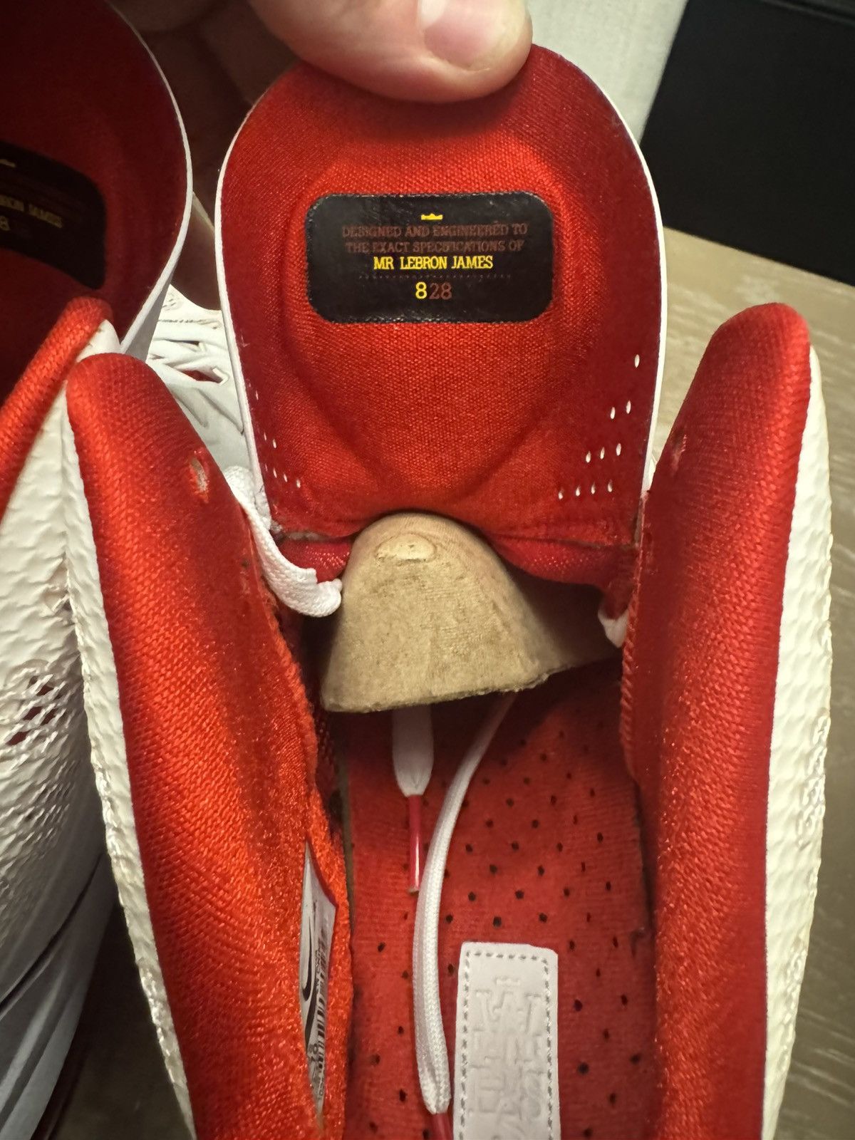 Nike Lebron 8 P.S. VIII White Sport Red Size US 10 / EU 43 - 7 Thumbnail