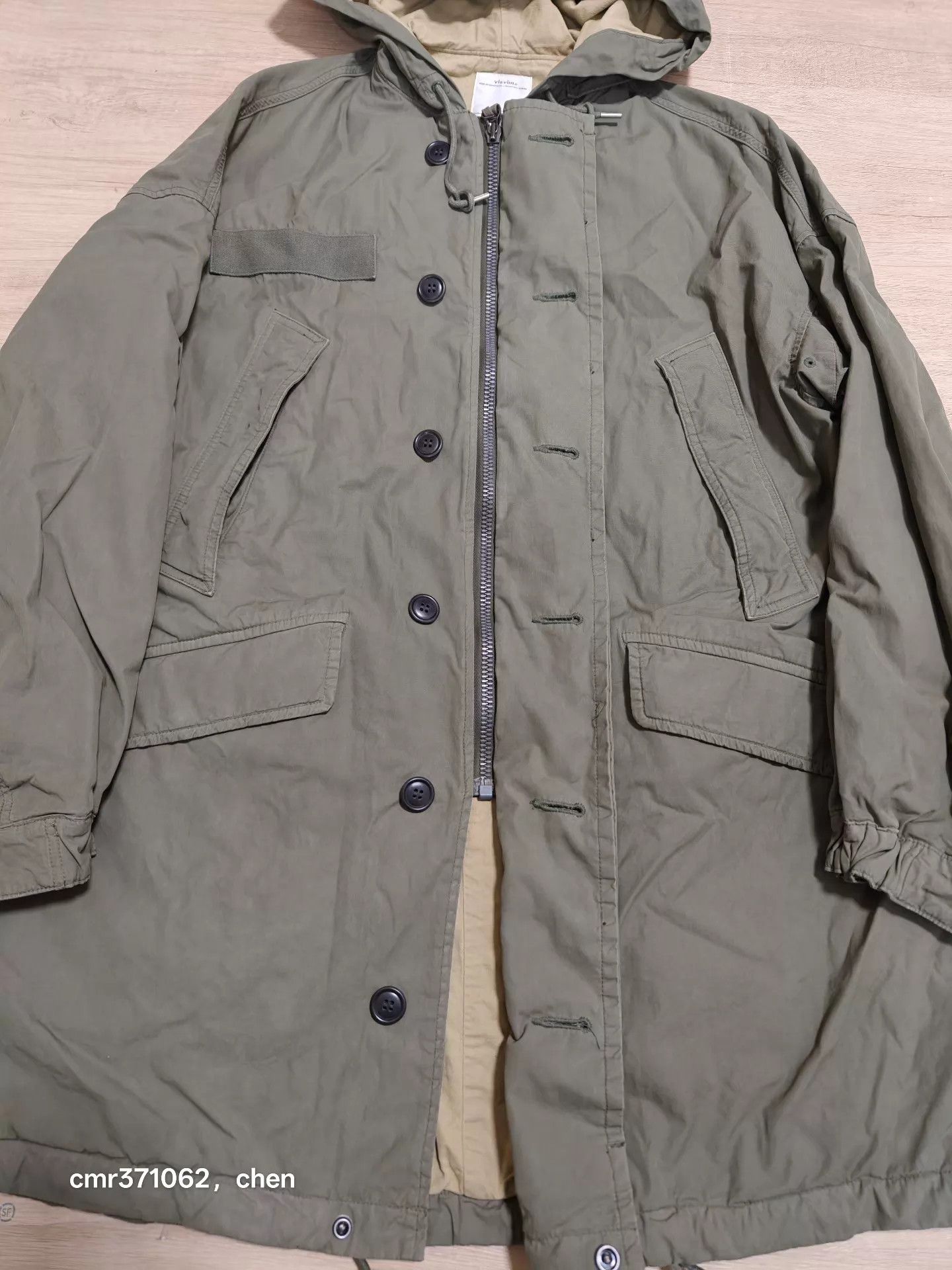 Visvim VISVIM 20SS PATTERSON OVERCOAT C/NY Olive 1 (Oversized) Size US S / EU 44-46 / 1 - 4 Thumbnail
