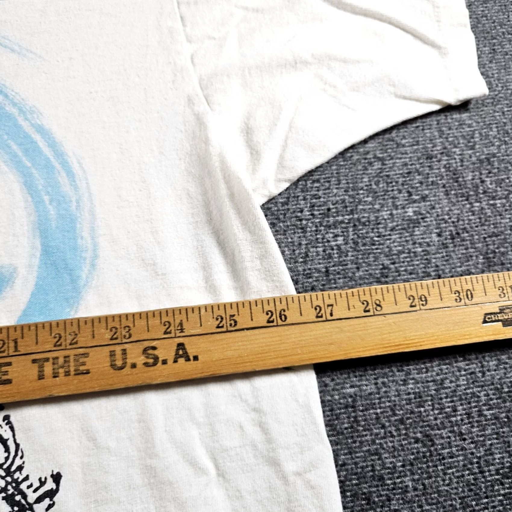 Vintage VINTAGE Jacques Moret Shirt Mens 2XL White Abstract Art Graphic Tee Made USA 90s Mens Size US XXL / EU 58 / 5 - 7 Thumbnail