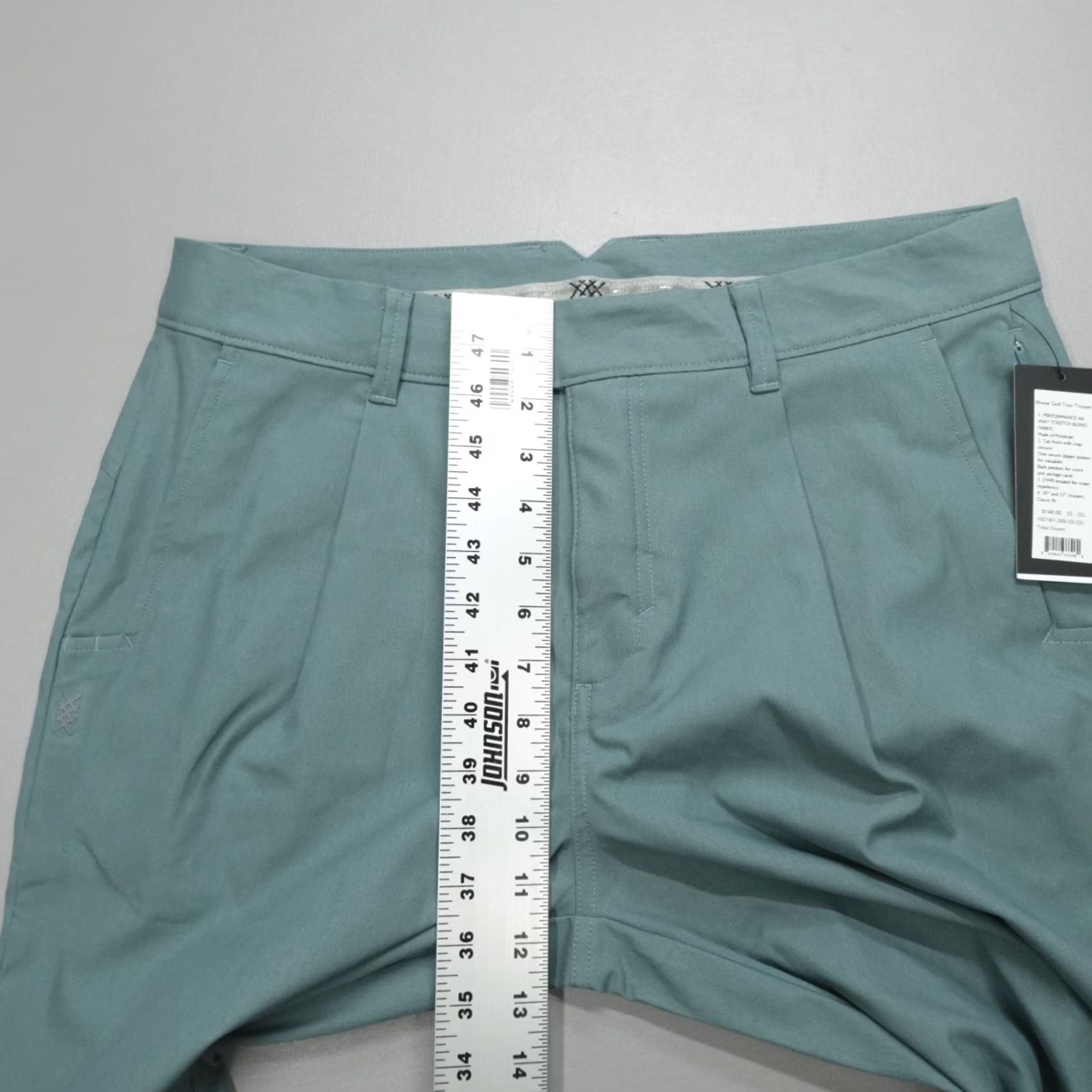 Rhone Rhone Golf Tour Trouser Pants Tidal Green Size 33x32 Classic Fit Performance Size US 34 / EU 50 - 7 Thumbnail