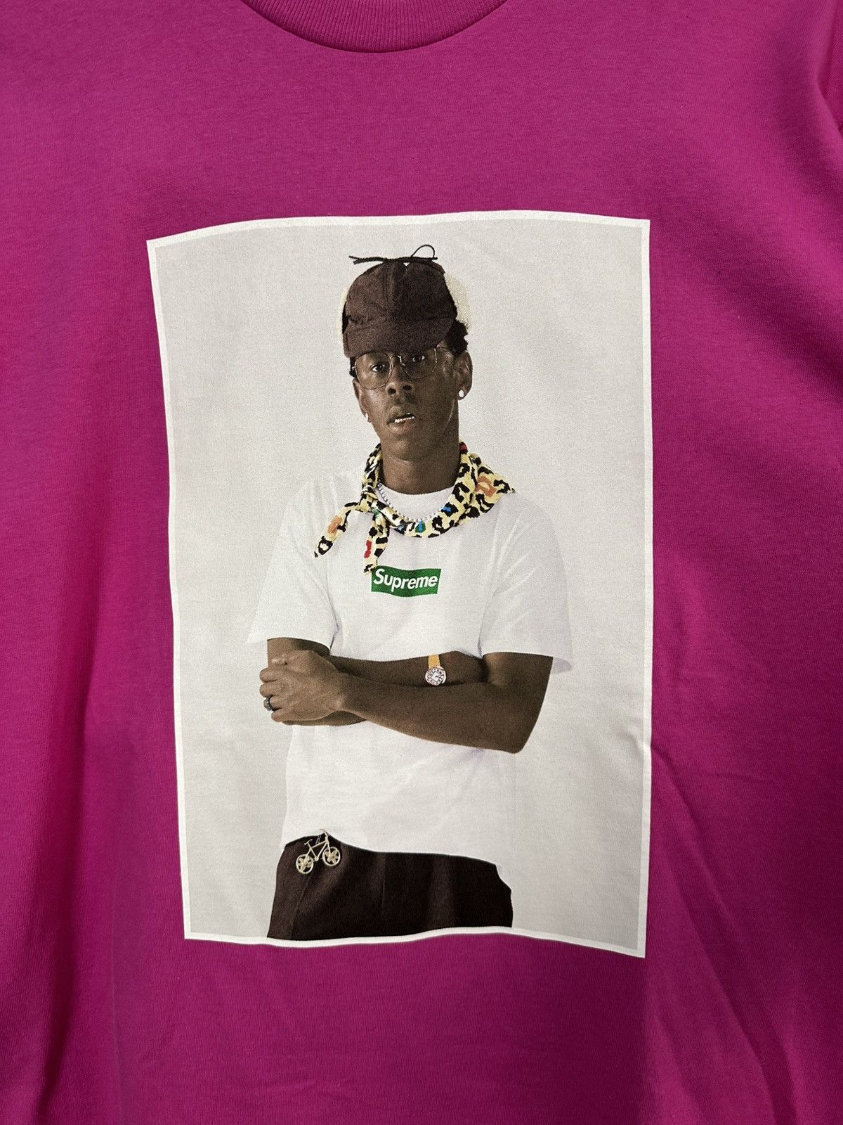 Supreme Tyler The Creator Supreme Tee Magenta Size US M / EU 48-50 / 2 - 3 Thumbnail