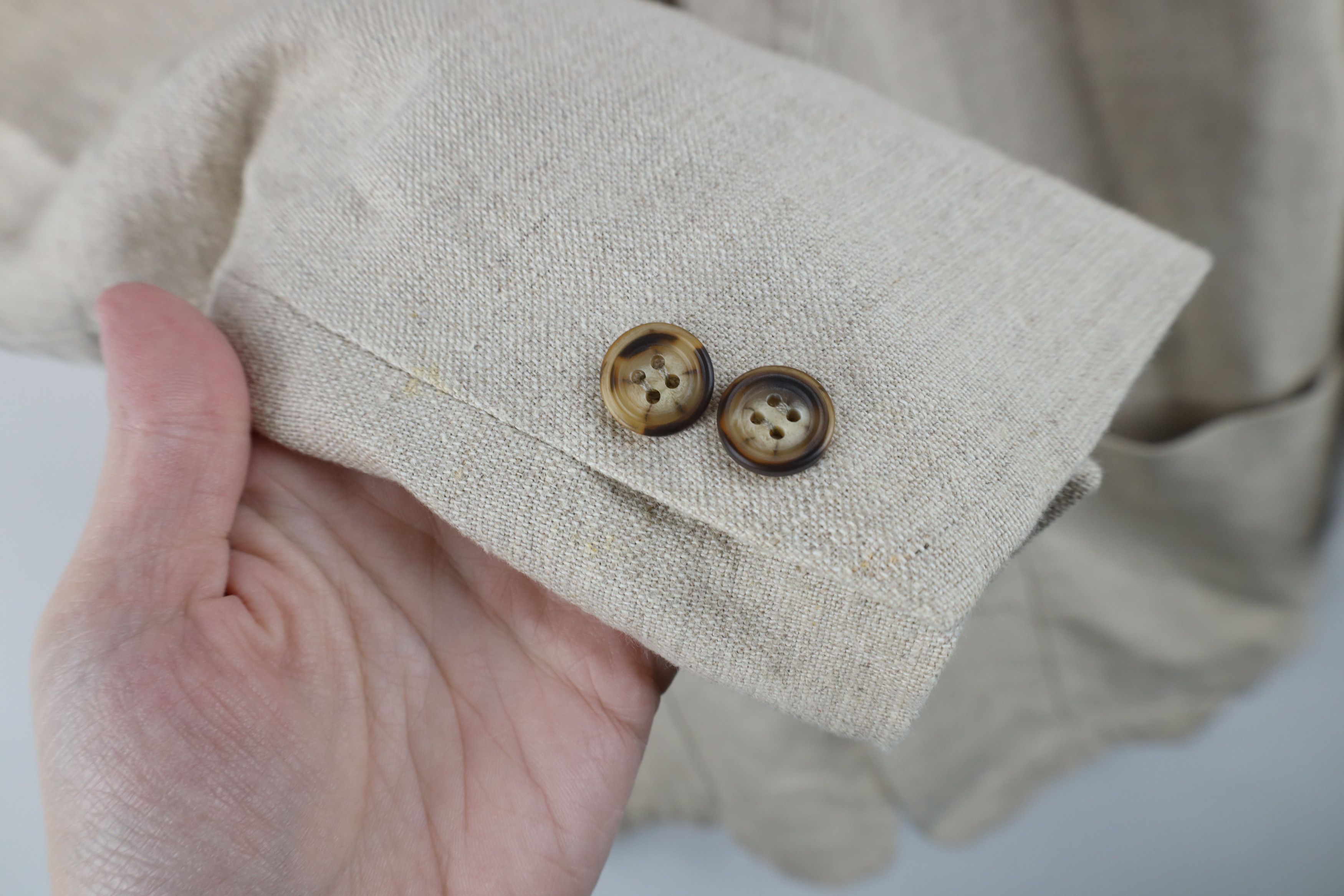Vintage Vintage 90s Streetwear Linen Blend Suit Coat Blazer Jacket Size US XXL / EU 58 / 5 - 6 Thumbnail