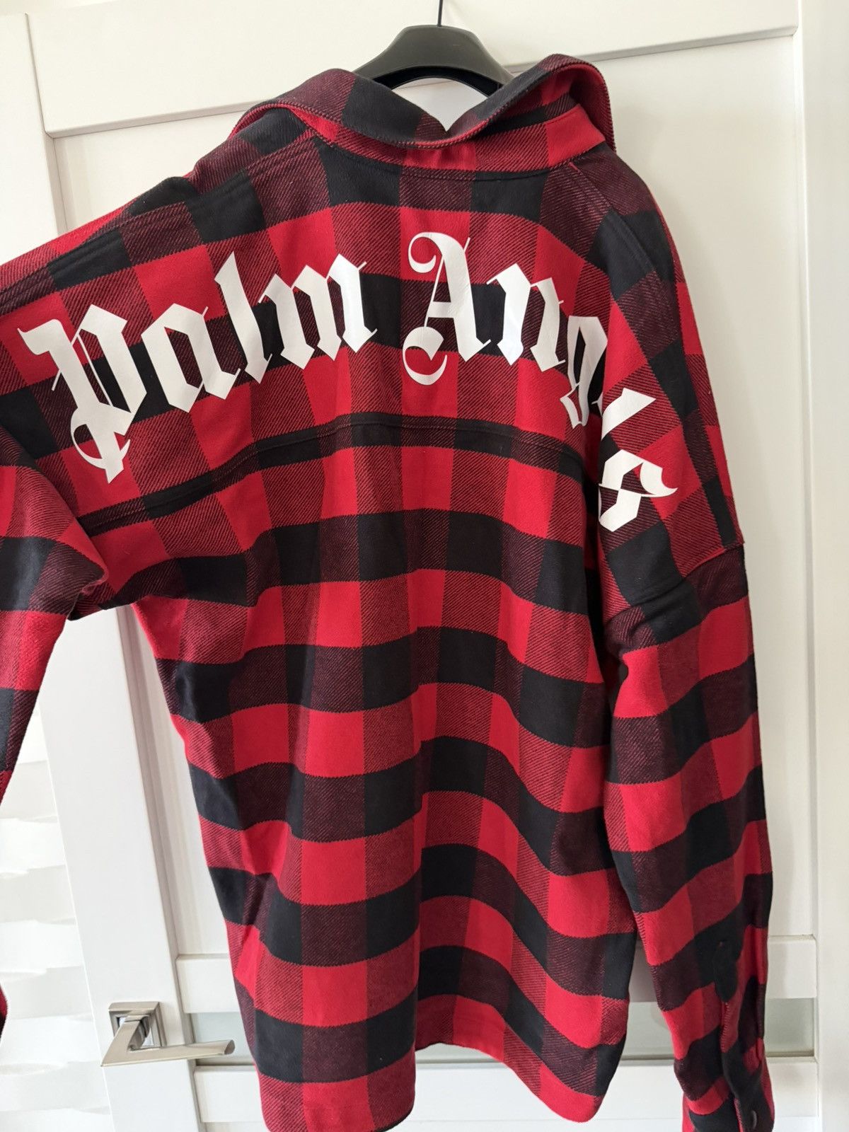 Palm Angels Palm Angels Classic Logo Overshirt Red/Black Size US S / EU 44-46 / 1 - 2 Thumbnail