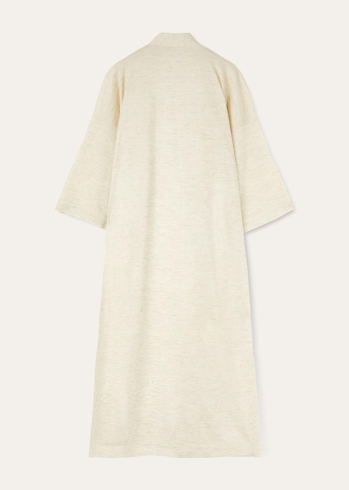 Loro Piana o1srvl11e0425 FAN6390 Long Cocooning Cardigan in Beige Size M / US 6-8 / IT 42-44 - 2 Thumbnail