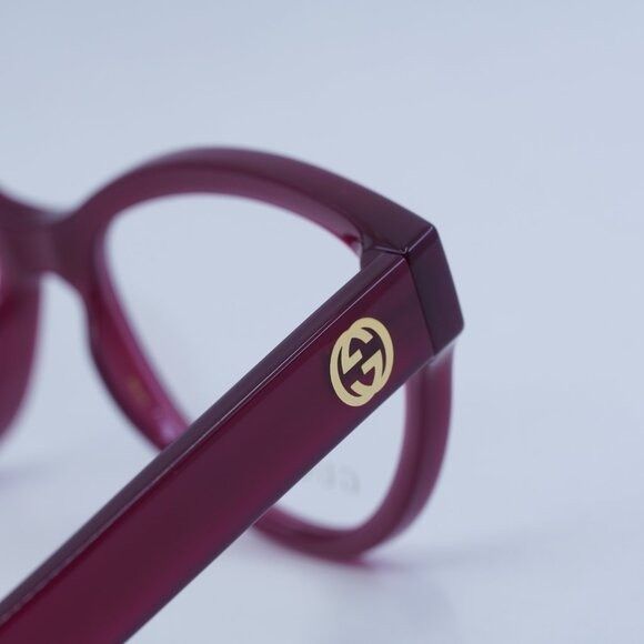 Gucci 🕶️ New Gucci GG1581O 003 Eyeglasses - Fuchsia Frame Size ONE SIZE - 7 Thumbnail