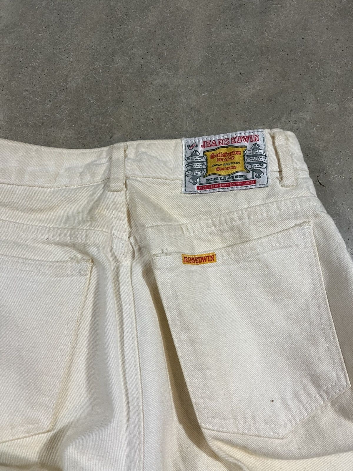 Edwin × Vintage Vintage Edwin White Tapered Jeans 26x28 Size 26" / US 2 / IT 38 - 9 Thumbnail