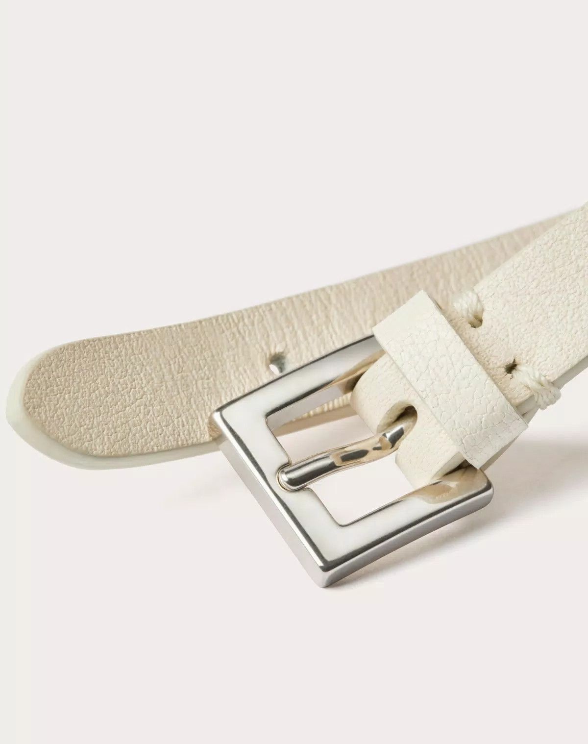 Valentino oc11z0725 Size:OS/ Leather And Crystal Bracelets in White Size ONE SIZE - 4 Thumbnail