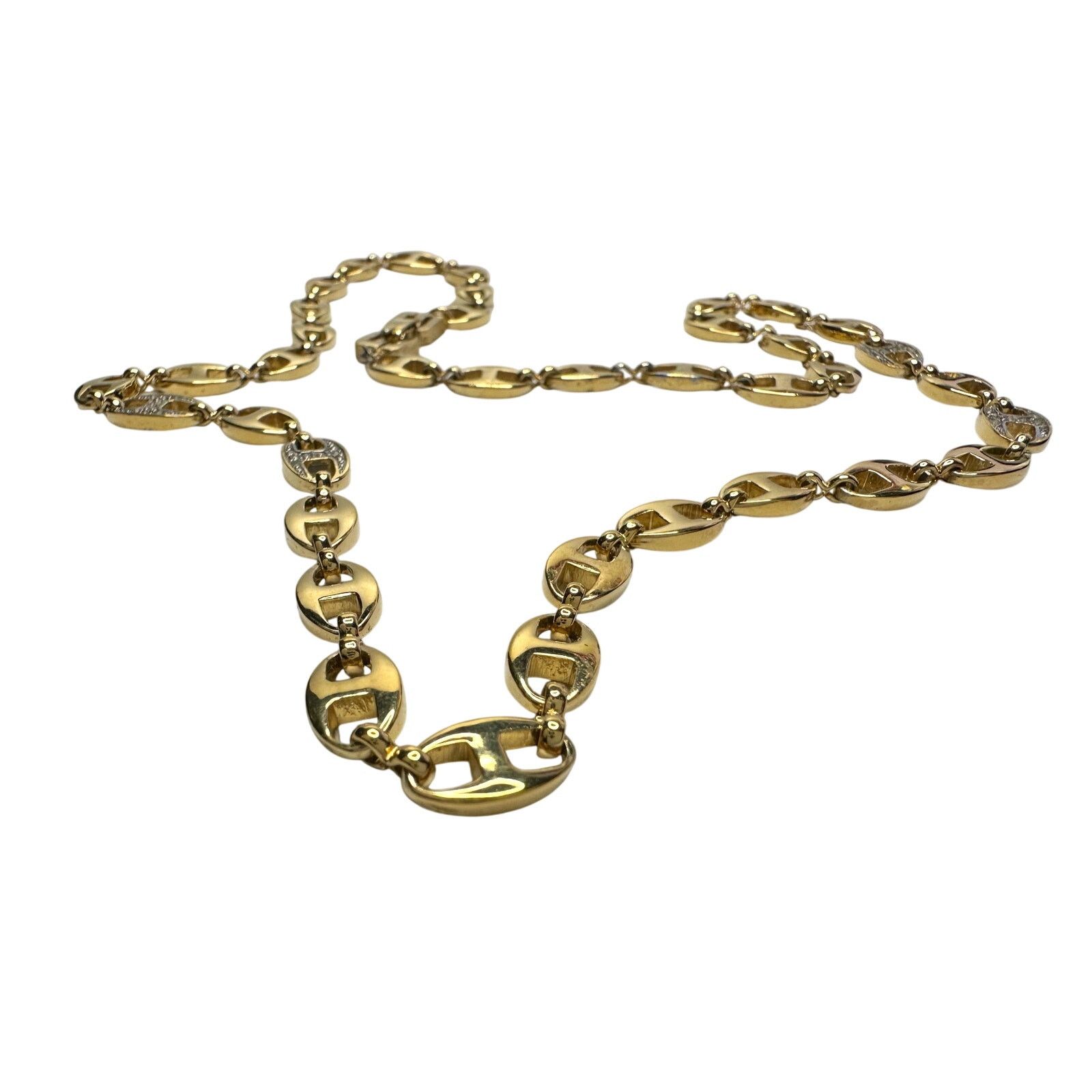 Givenchy Givenchy Puffed Anchor Mariner 21" Chain Necklace Size ONE SIZE - 1 Thumbnail