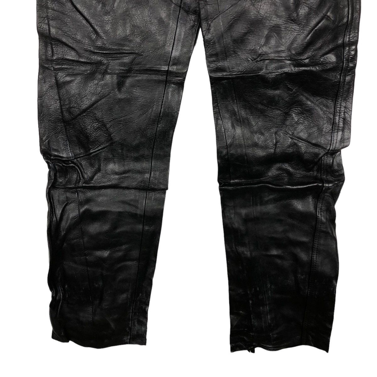 Genuine Leather 🔥Rare 90’s Genuine Leather Pants Racing Issey Miyake Japan Size US 28 / EU 44 - 4 Thumbnail
