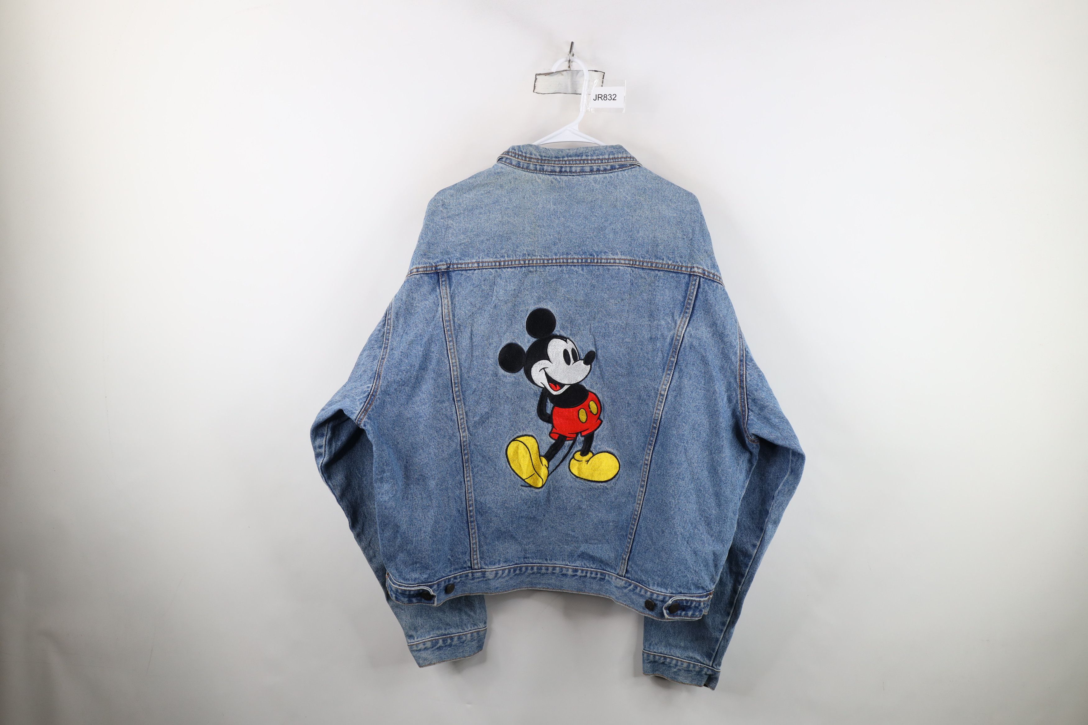 Disney Vintage 90s Disney Mickey Mouse Denim Jean Trucker Jacket Size US XXL / EU 58 / 5 - 1 Thumbnail