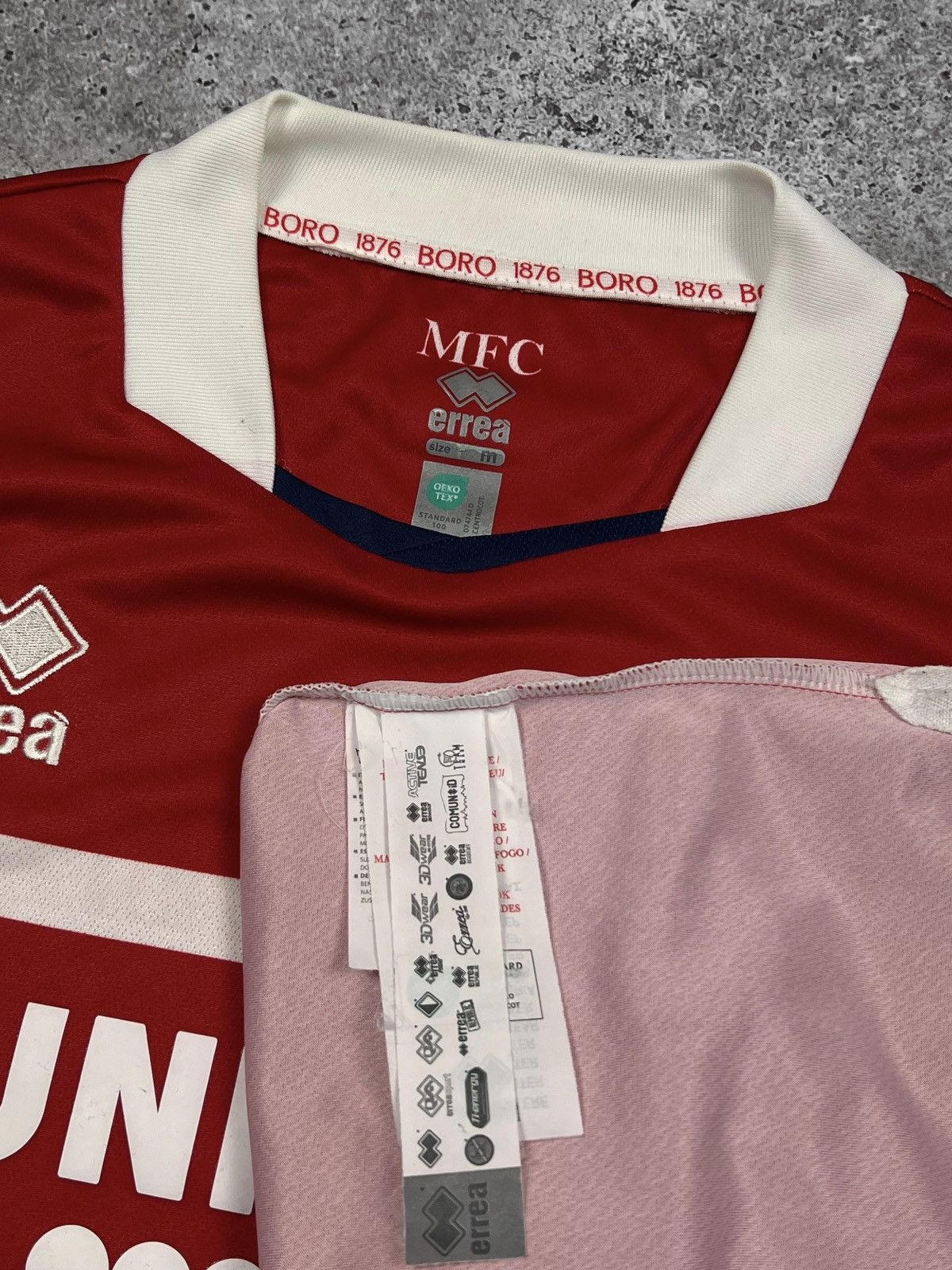 Hummel Middlesbrough FC 2023/24 Errea Home Jersey Size US M / EU 48-50 / 2 - 9 Thumbnail