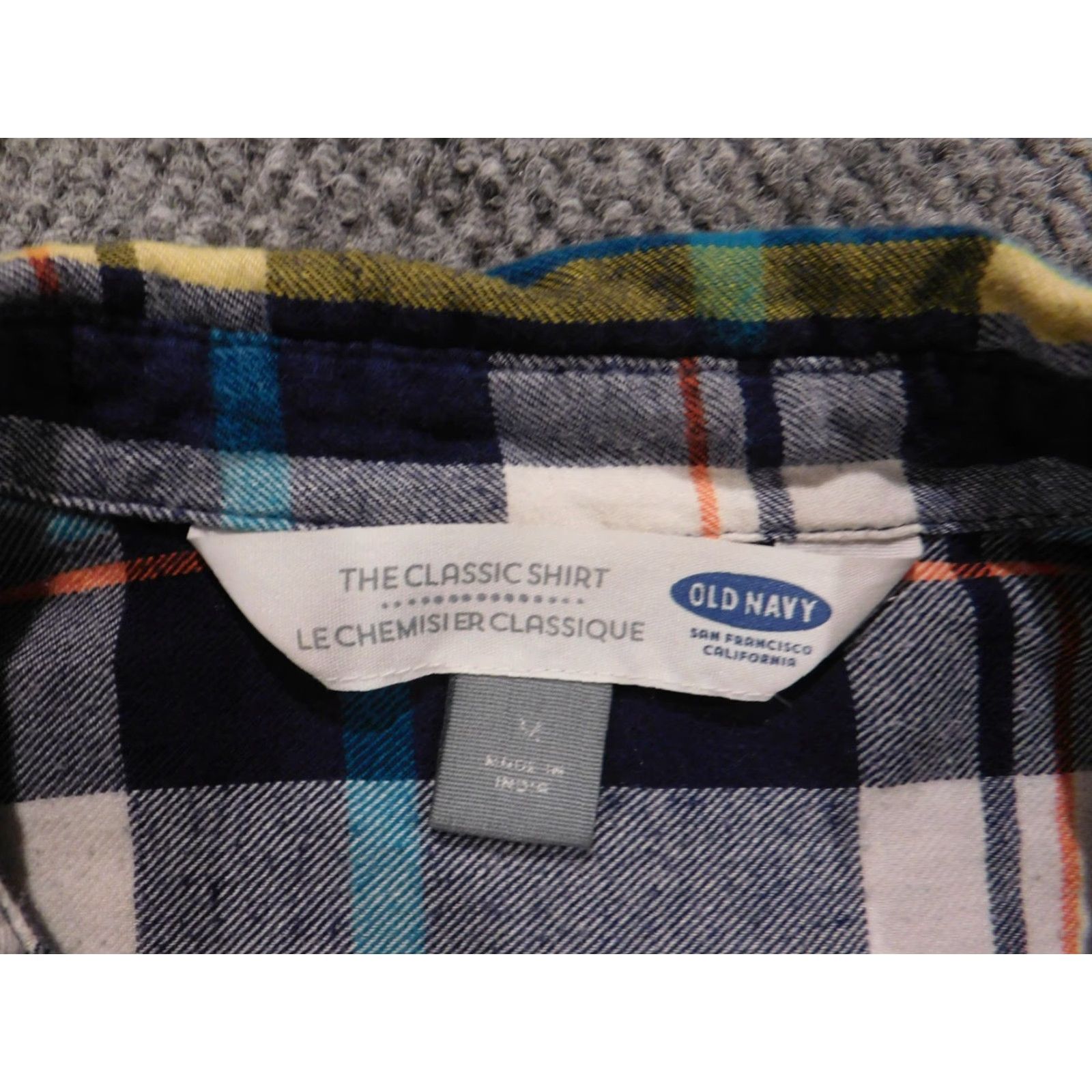 Old Navy Old Navy Womens Button-Up Shirt Flannel Blue Medium Plaid Casual Button Front Size M / US 6-8 / IT 42-44 - 4 Thumbnail