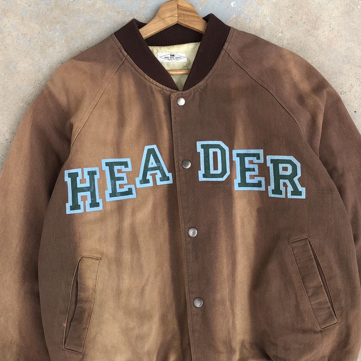 Vintage Vintage HAR BOR LIGHT HEADER FADED Bomber Jacket Size US L / EU 52-54 / 3 - 2 Thumbnail