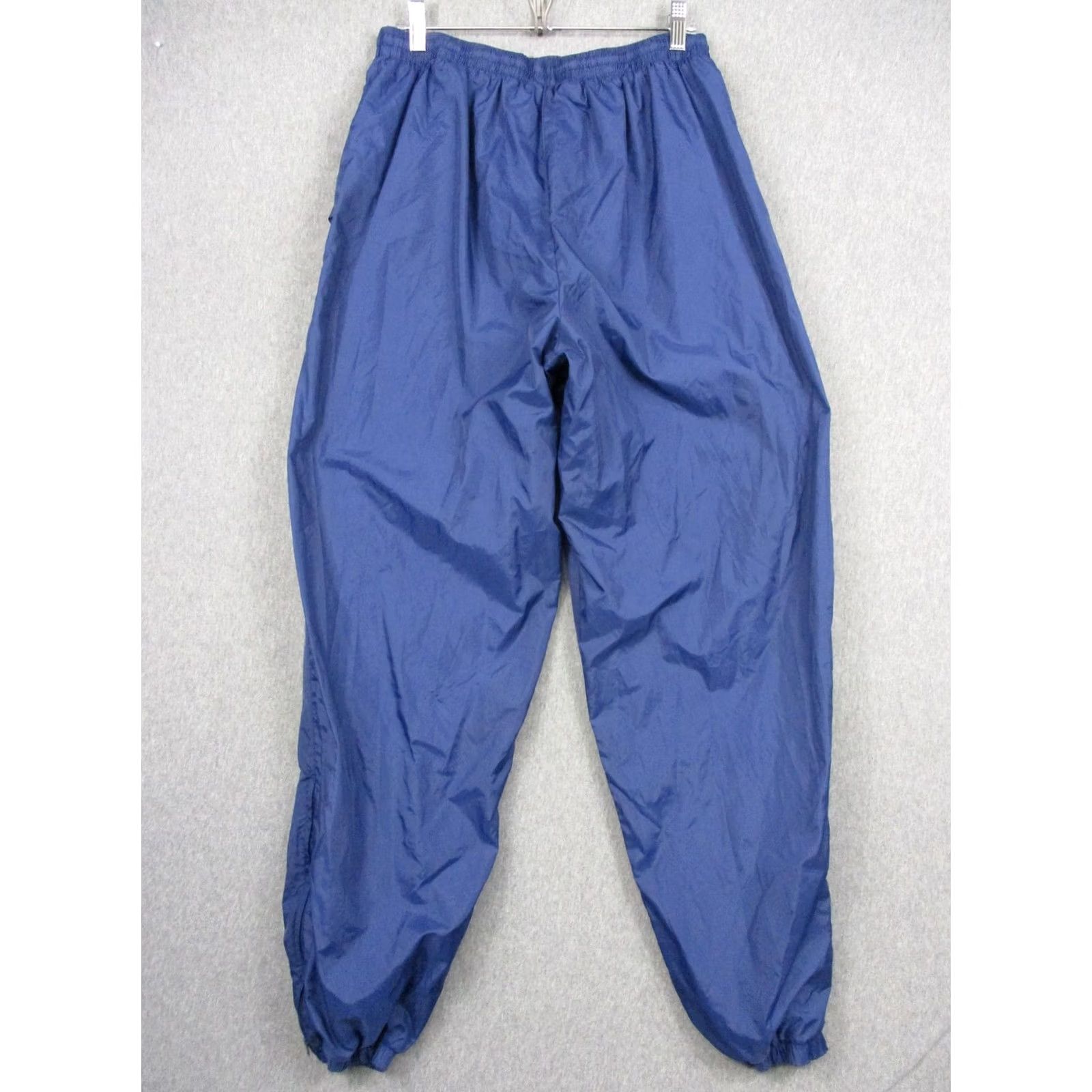 Nike Vtg Nike Track Pants Men XL Blue Nylon Lined Warm Up Swoosh Zip Hem Elastic 90s Size US 36 / EU 52 - 5 Thumbnail