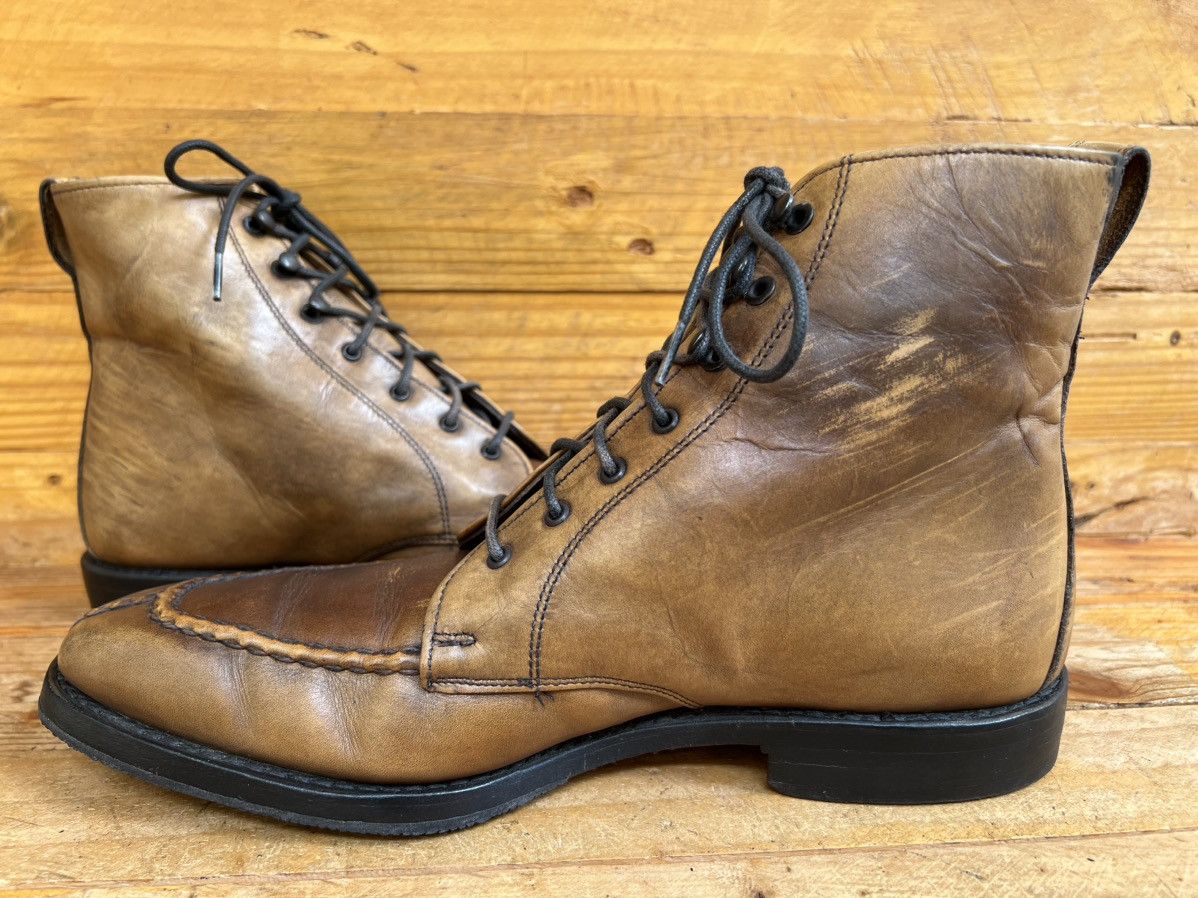 Allen Edmonds Allen Edmonds Portland Brown Leather Lace Up Split Toe Boot Size US 7.5 / EU 40-41 - 11 Thumbnail