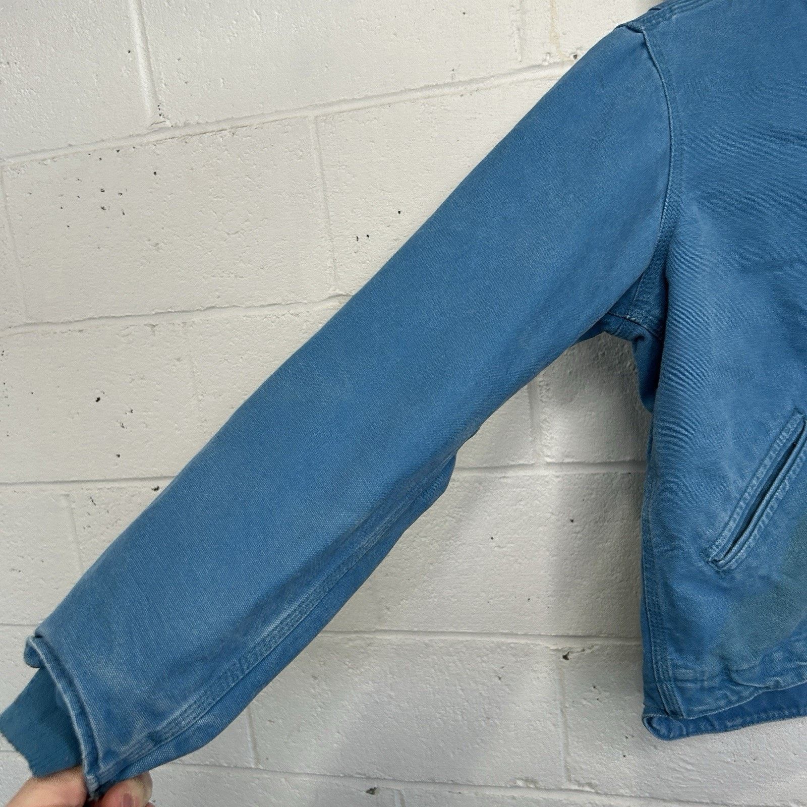 Carhartt Y2K Carhartt Sherpa-Lined Hooded Detroit Jacket “Blue Topaz” Size S / US 4 / IT 40 - 9 Thumbnail