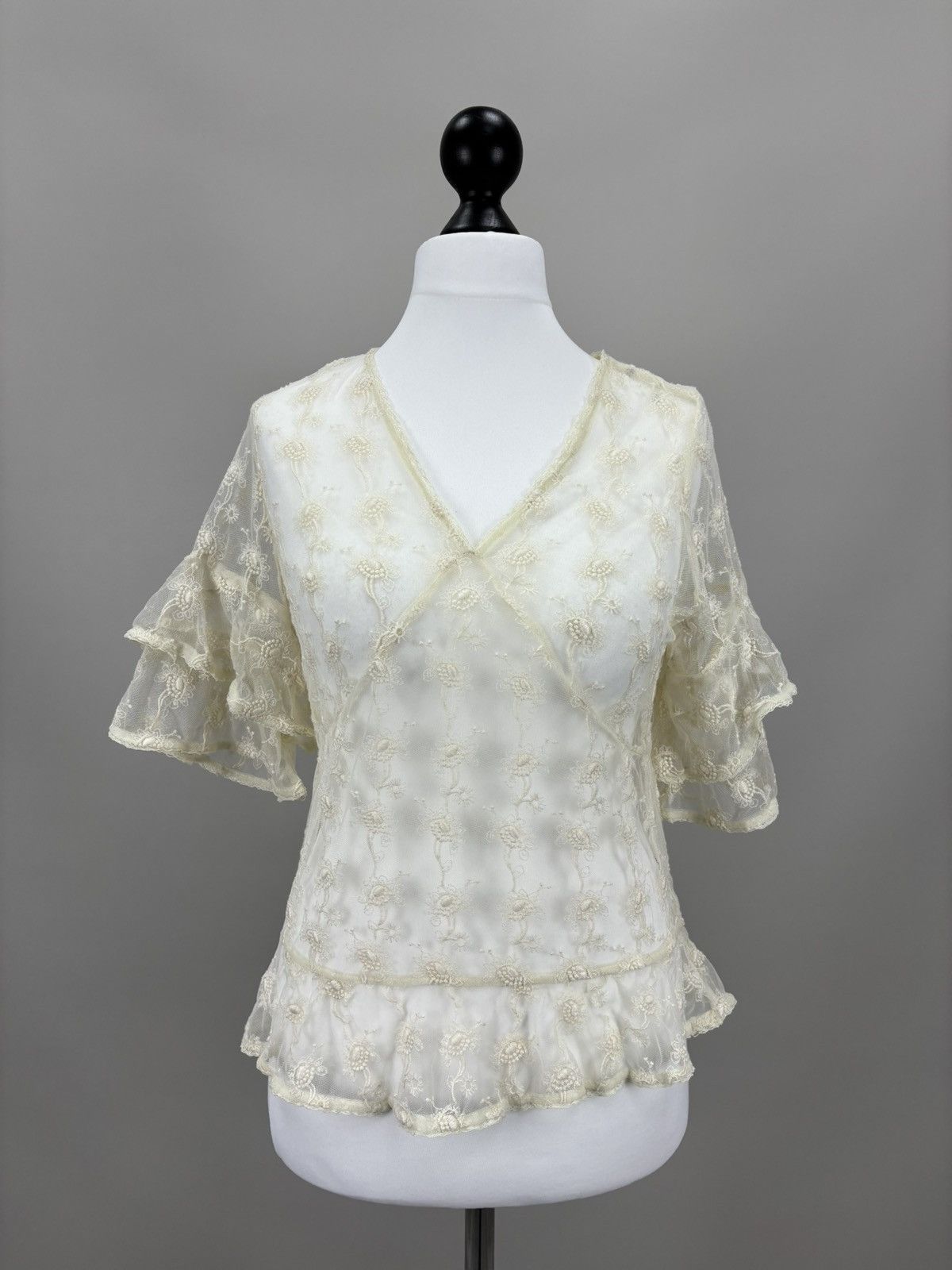 Allsaints Womens blouse AllSaints Size 38 Color Beige Size XS / US 0-2 / IT 36-38 - 2 Thumbnail