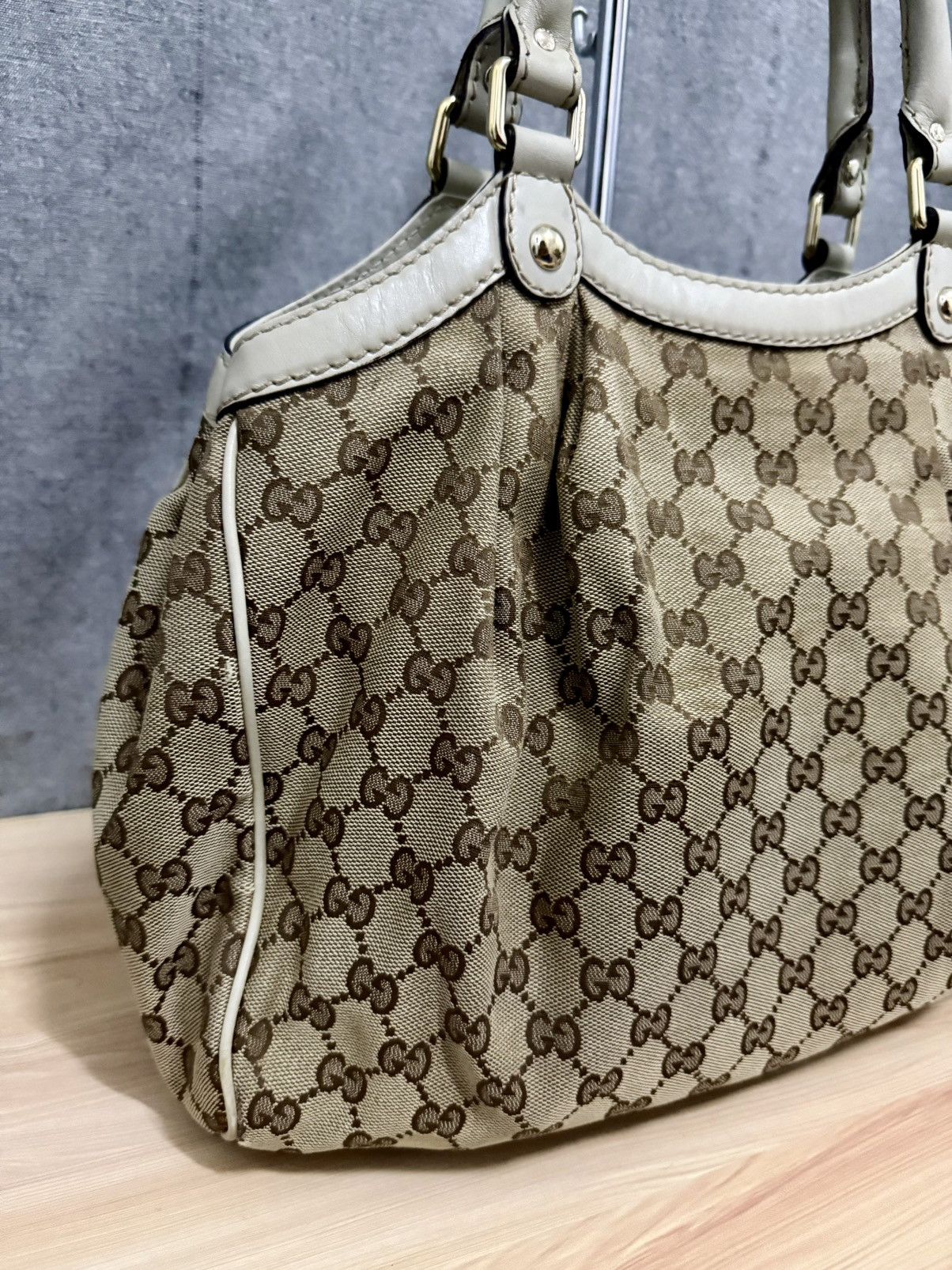Gucci Vintage Gucci Sukey beige GG Canvas Size ONE SIZE - 10 Thumbnail