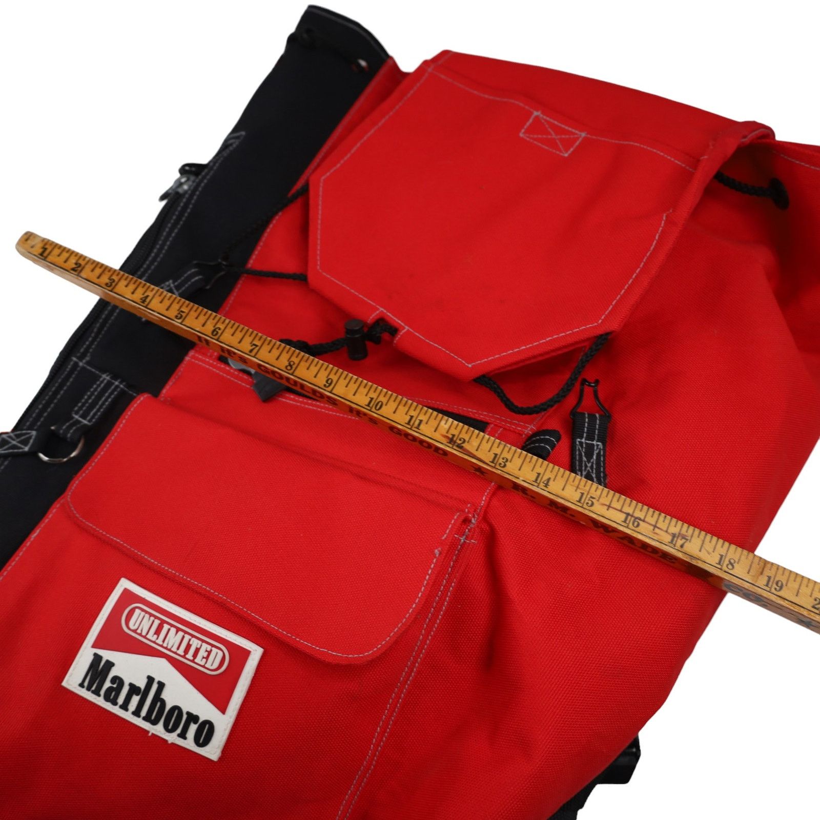 Marlboro Vintage Marlboro Large Duffle Bag Sling Backpack Red Size ONE SIZE - 6 Thumbnail