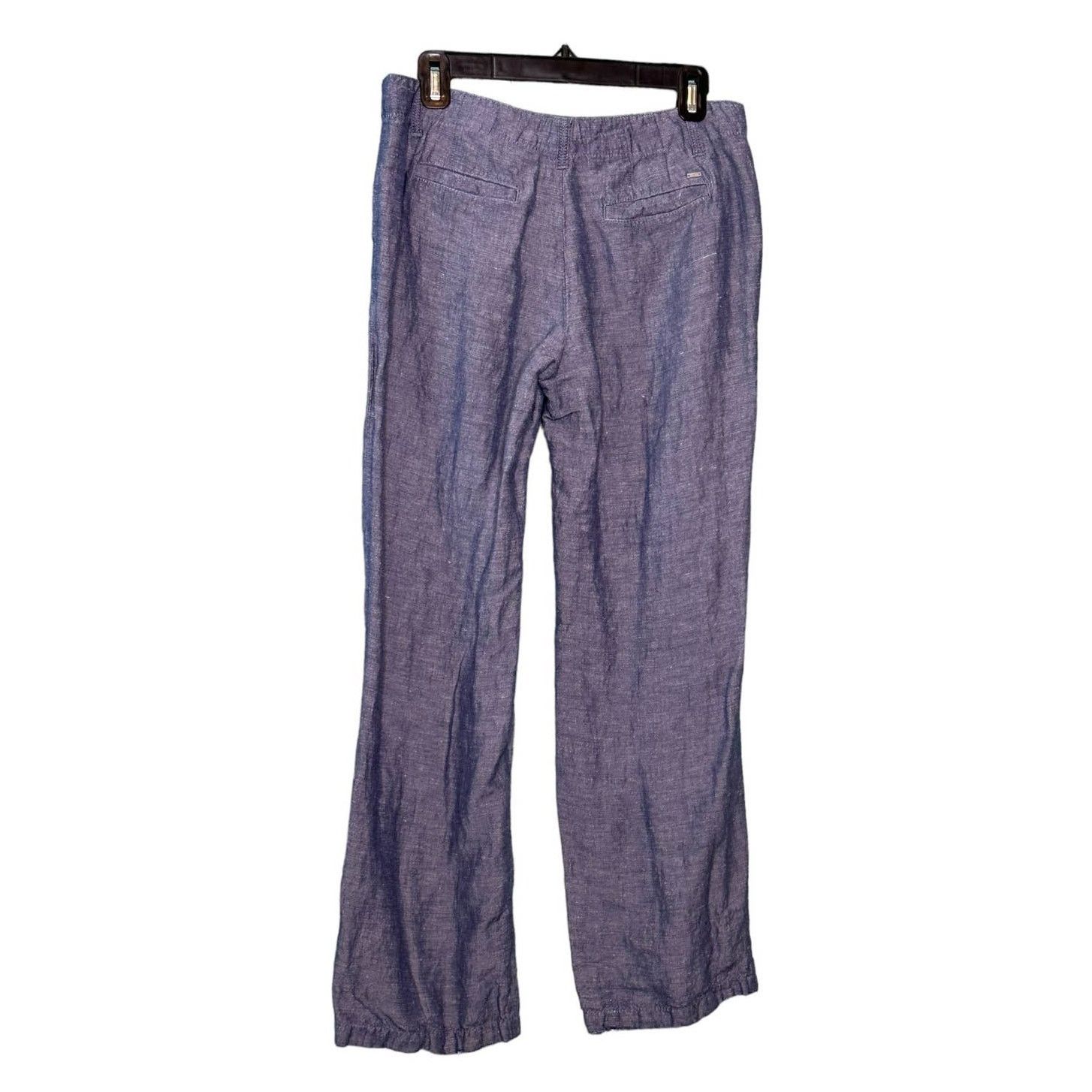 Tommy Hilfiger Tommy Hilfiger blue linen wide legs casual pants size 4 Size 27" / US 4 / IT 40 - 2 Thumbnail