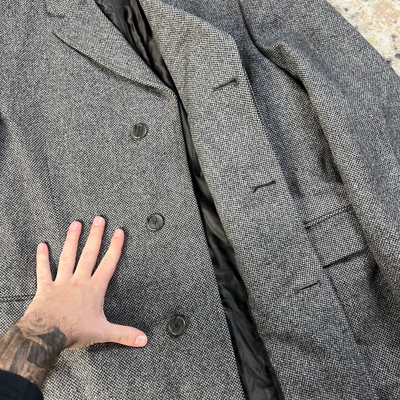 Burberry Burberrys Vintage Y2K Luxury Button Up Lamb Wool Coat Size US L / EU 52-54 / 3 - 5 Thumbnail