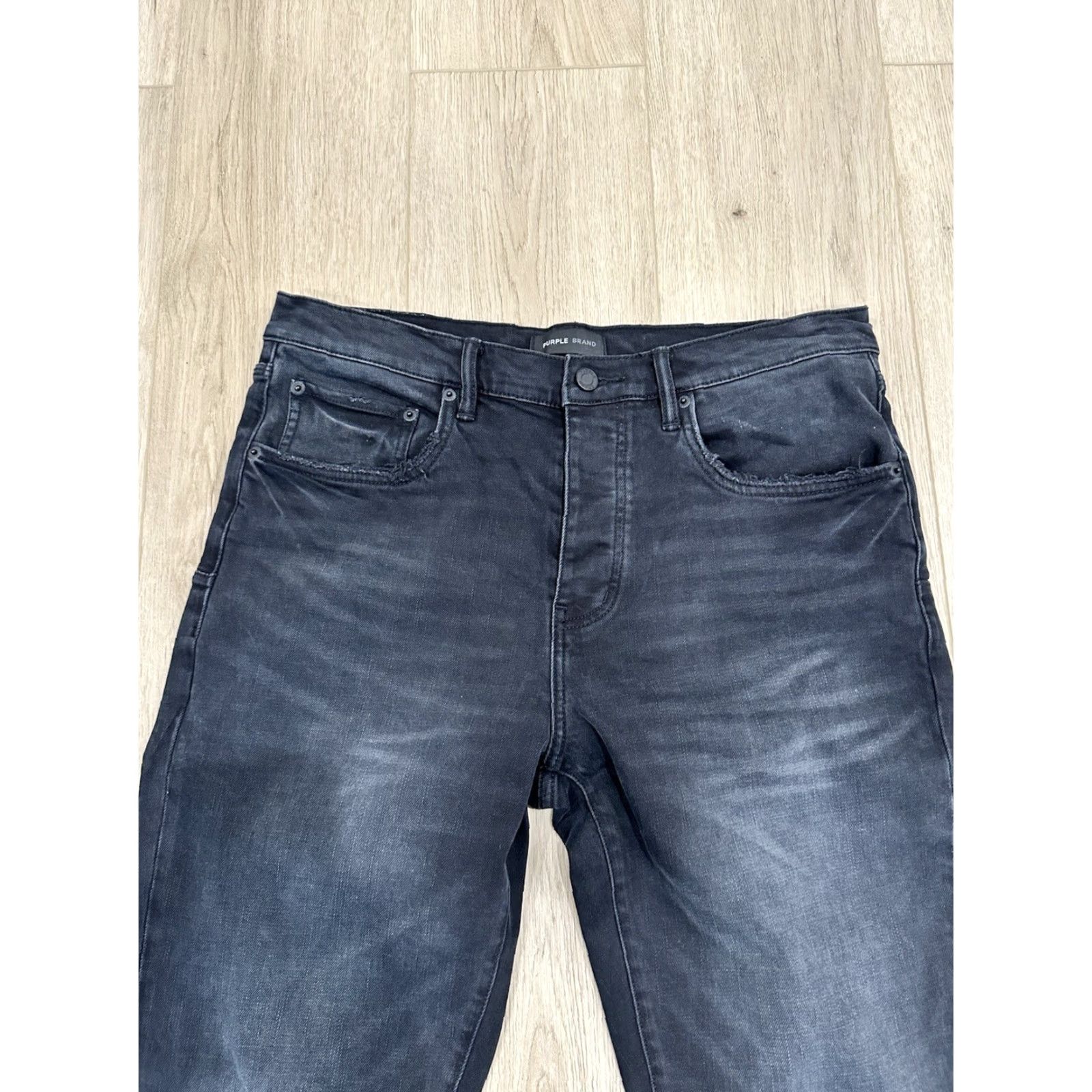 J Brand Purple Brand Jeans Shirt Slim Straight Mid Rise Black 34x30 Mens Jeans Pants Size US 34 / EU 50 - 4 Thumbnail