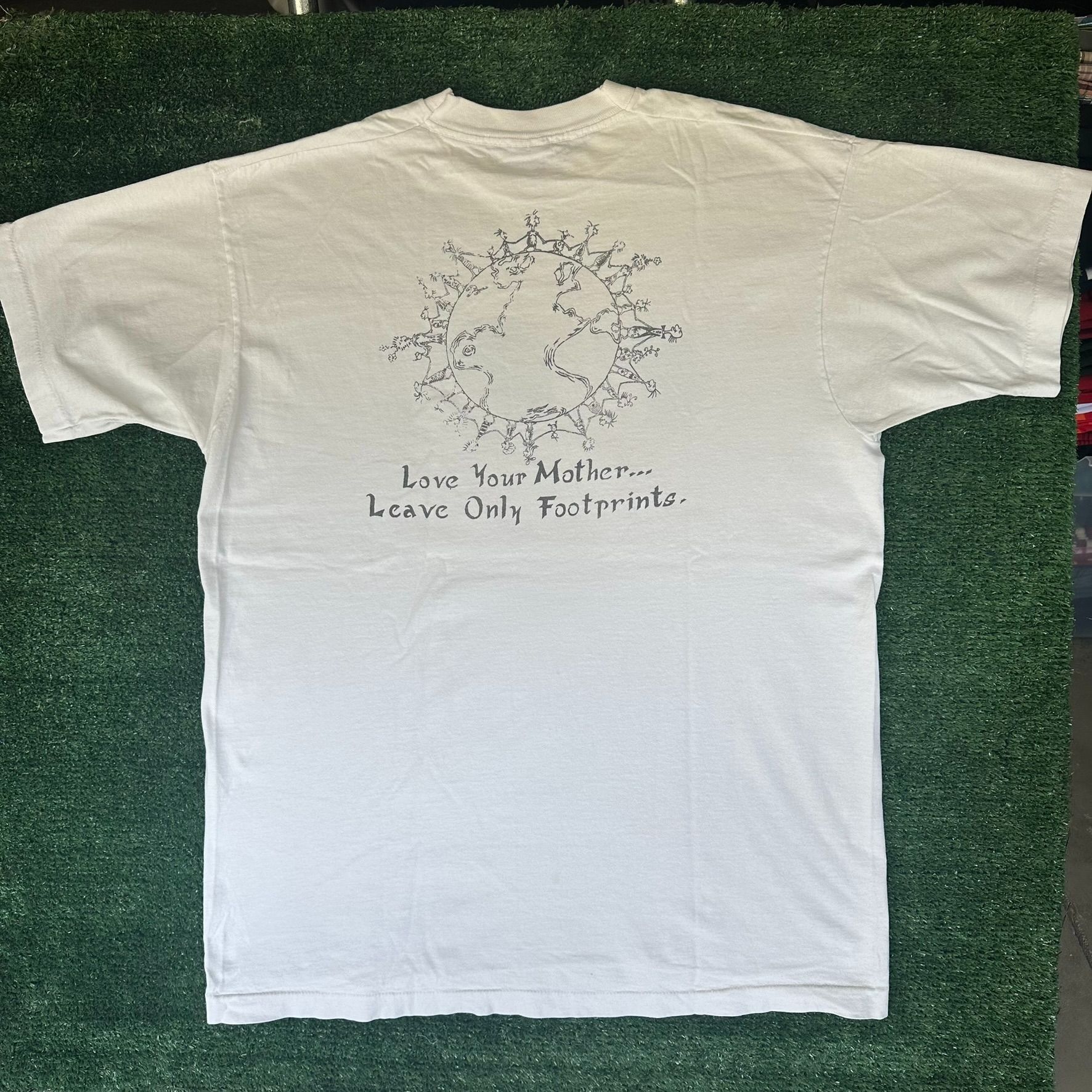 Fruit Of The Loom Vintage 90s Dr. Seuss Two Things Environmental T-Shirt Earth Size US XL / EU 56 / 4 - 6 Thumbnail