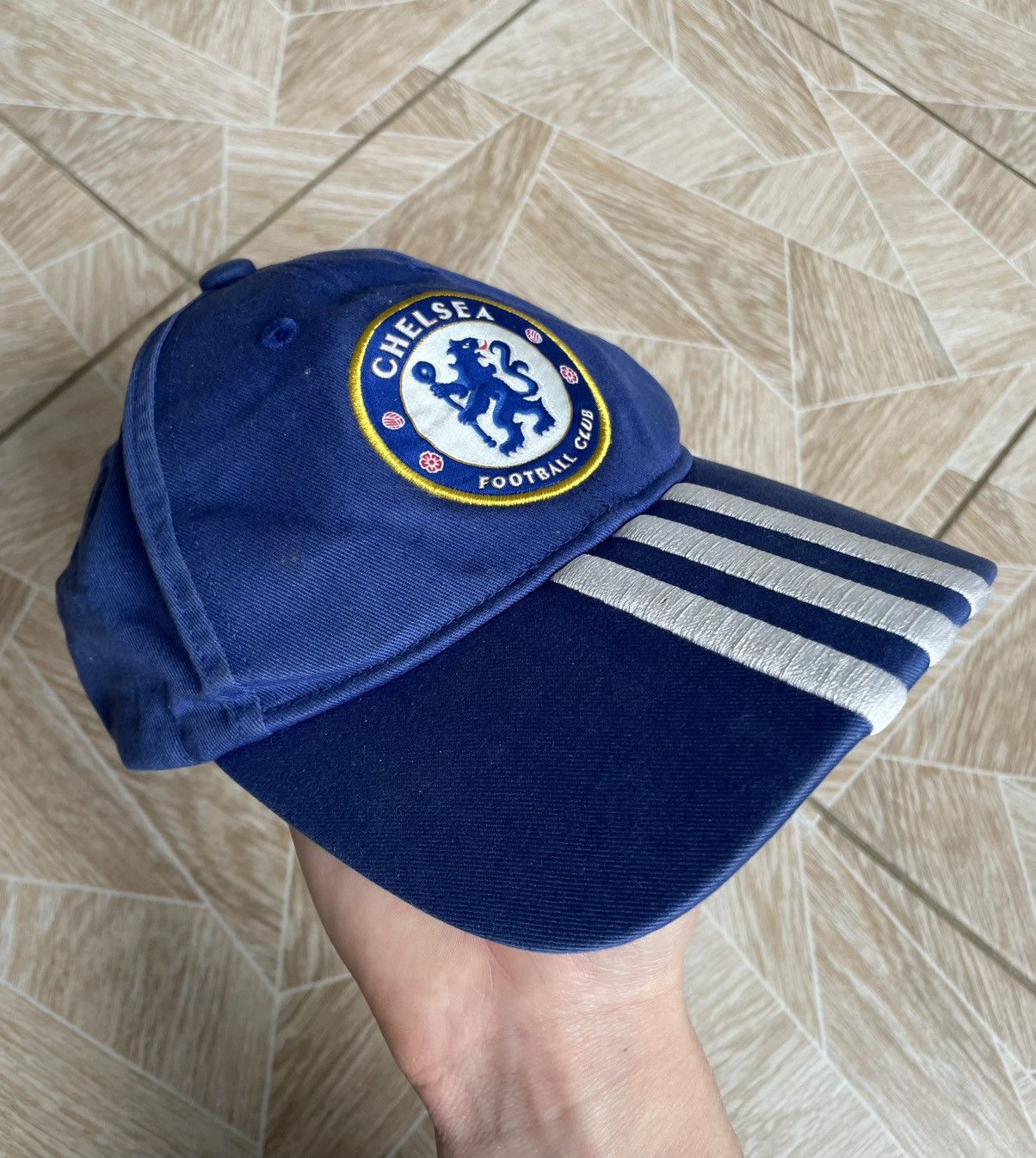 Adidas × Chelsea Soccer × Vintage Rare Drill Y2K Vintage Adidas Chelsea 2010 Football Logo Cap Size ONE SIZE - 1 Thumbnail