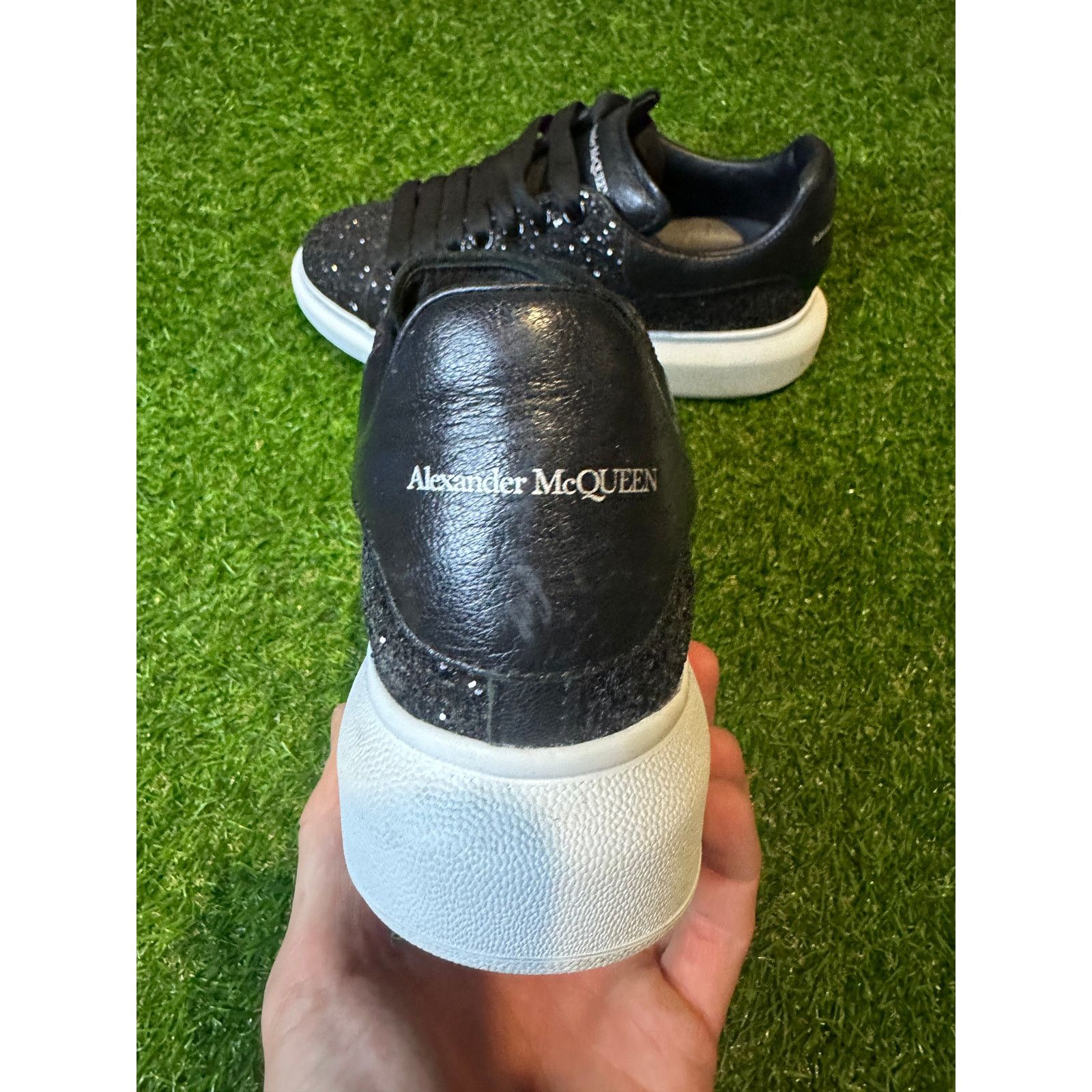 Alexander McQueen Alexander McQueen Wmns Sneaker 'Black White Glitter' | SZ 8W Size US 8 / IT 38 - 7 Thumbnail