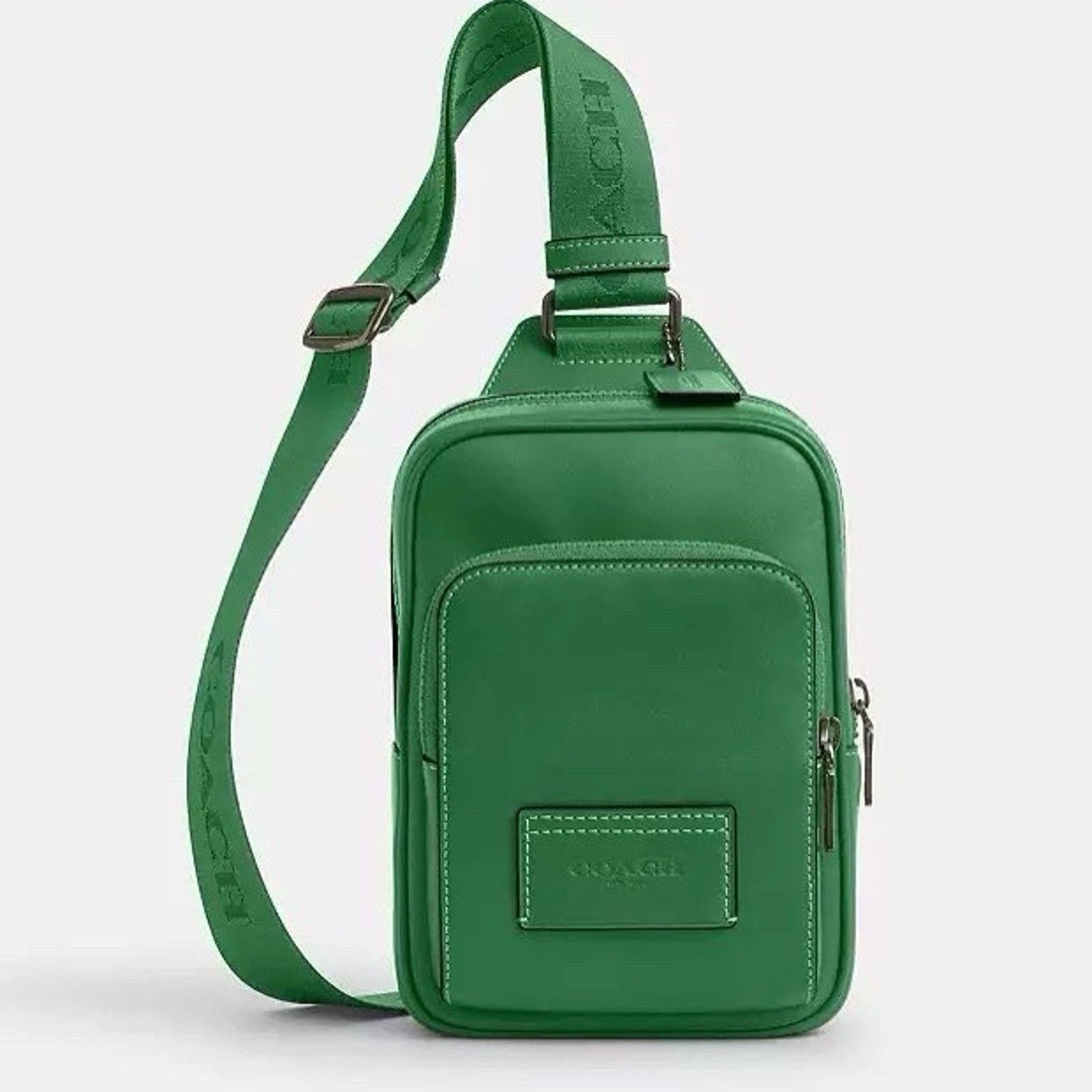 Coach NWT Coach Racer Sling Pack CX071 Smooth calf leather Kelly Size ONE SIZE - 6 Thumbnail