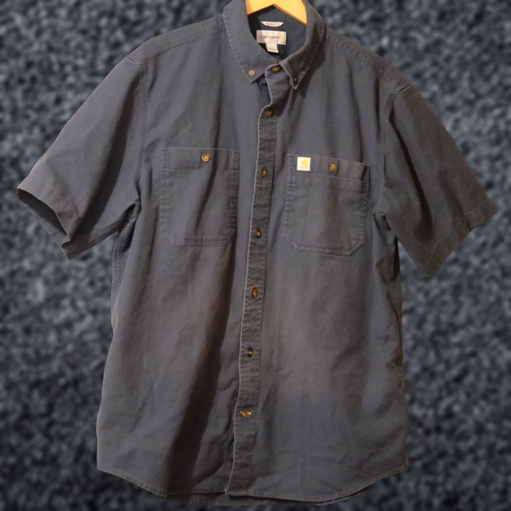 Carhartt Carhartt Shirt Blue Relaxed Fit Button-Down Men's L Size US L / EU 52-54 / 3 - 1 Thumbnail