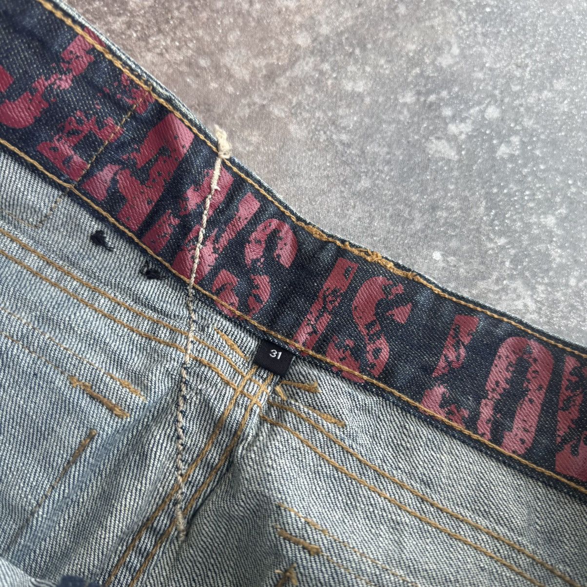 Hysteric Glamour Japanese Style Vintage Avant Garde Washed Jeans Size US 31 - 18 Thumbnail