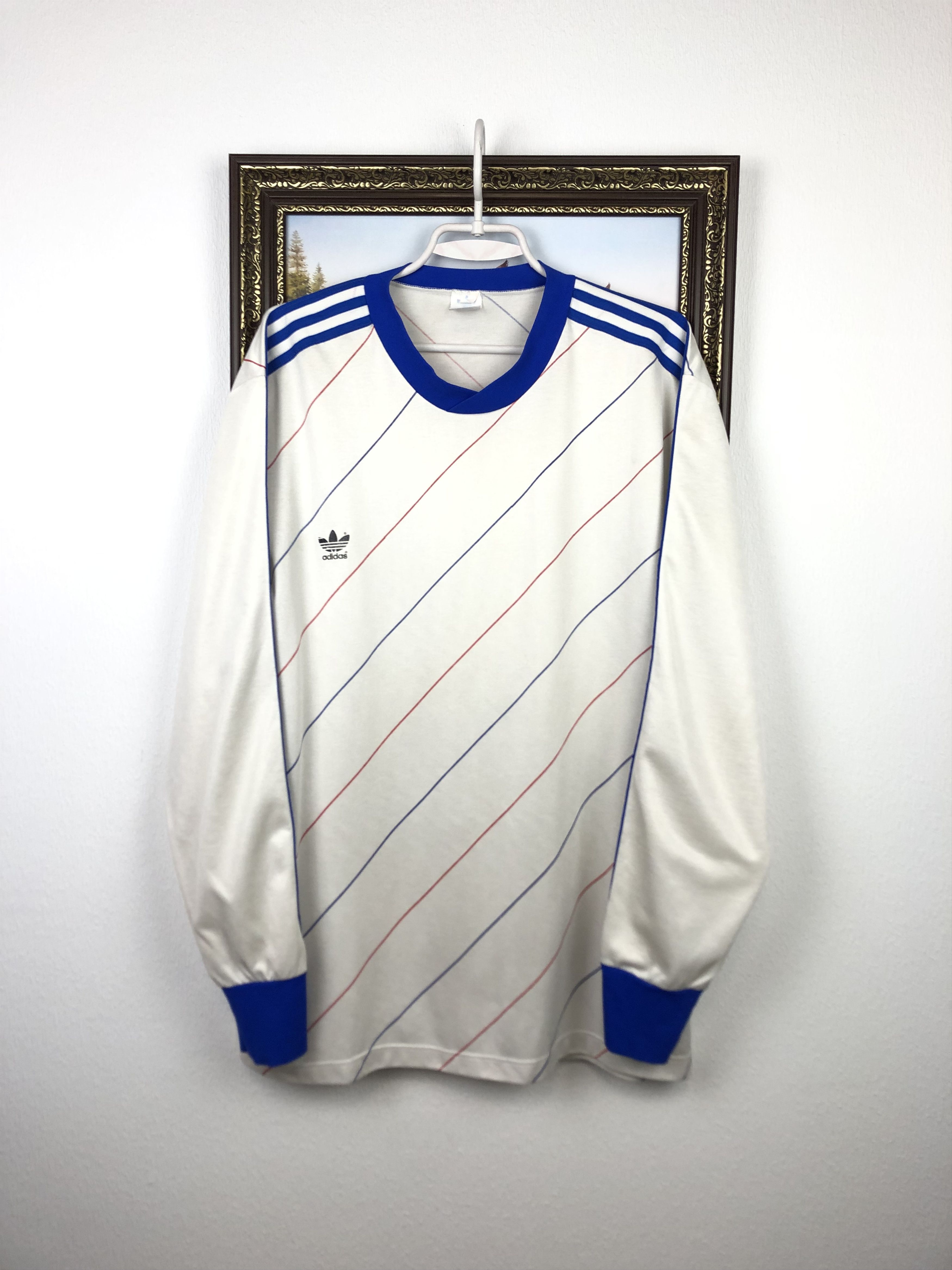 Vintage Adidas Template Shirt Long Sleeve Jersey Shirt Tee