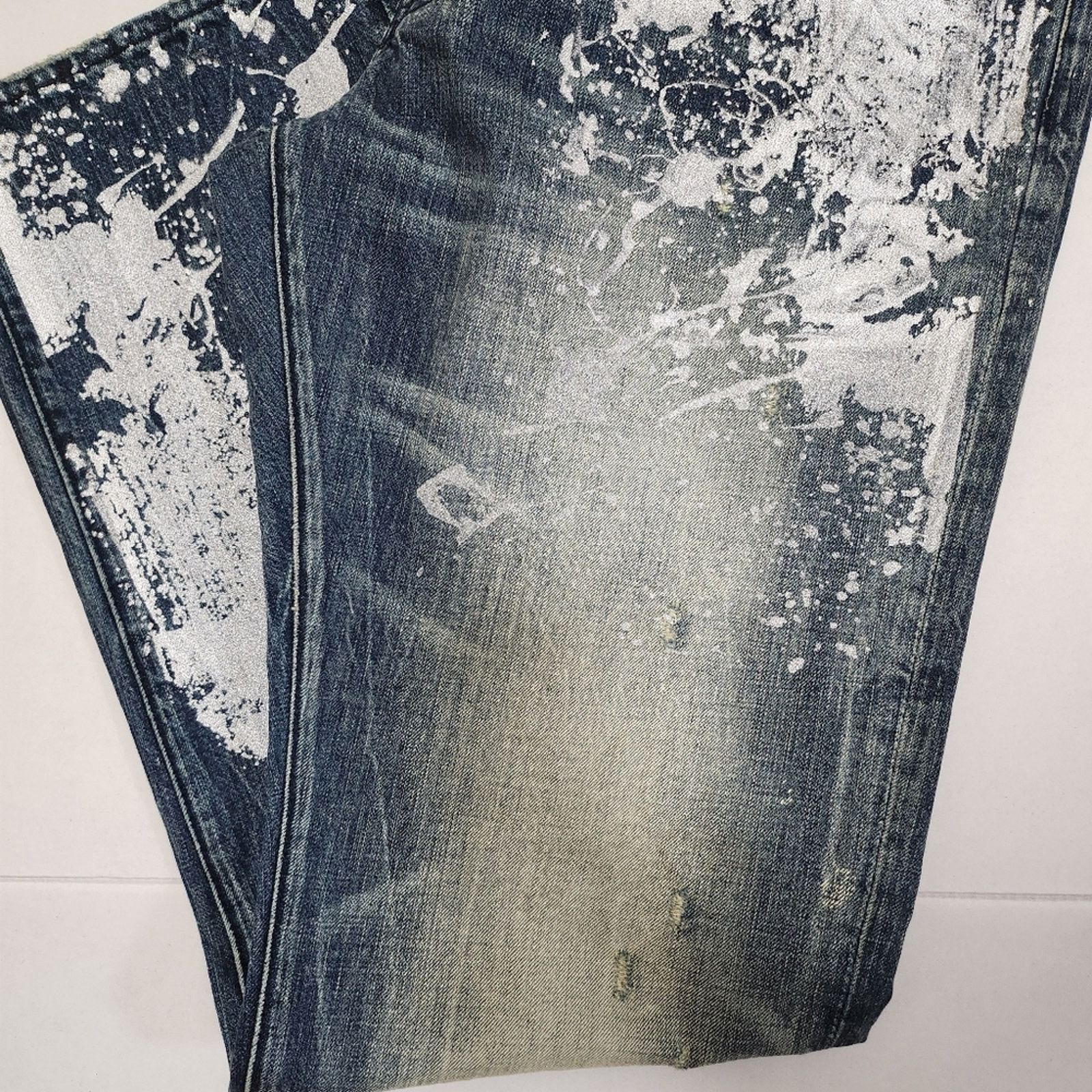 Prps PRPS Silver Splash Jeans Size US 40 / EU 56 - 3 Thumbnail
