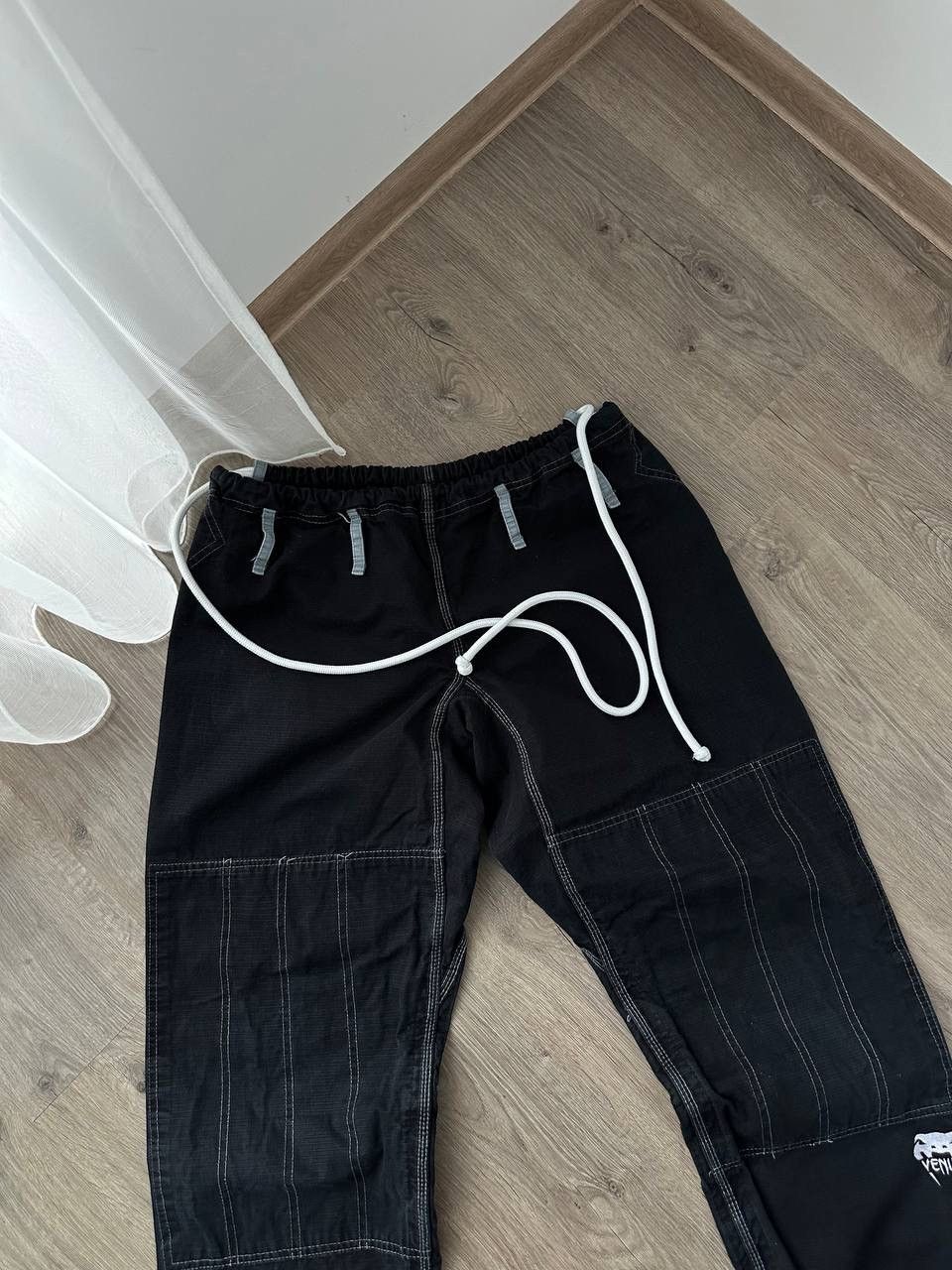 Japanese Brand × Vintage Vintage Venum UFC Training Black Big Logo Japanese Pants Size US 32 / EU 48 - 3 Thumbnail