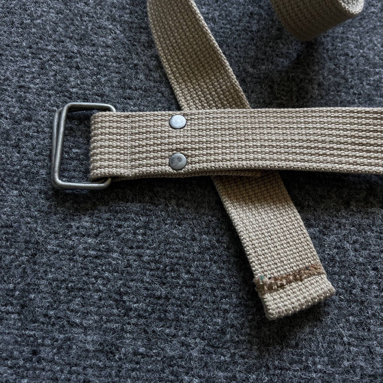 POST ARCHIVE FACTION (PAF) VTG Japanese Style Knit Belt 105 cm Beige Y2K 00s USA Size ONE SIZE - 6 Thumbnail