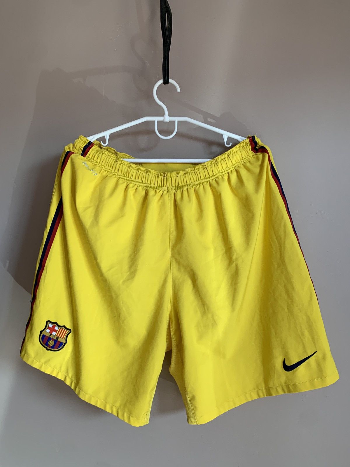 Nike FC Barcelona yellow soccer football shorts Nike Size US 38 / EU 54 - 1 Thumbnail