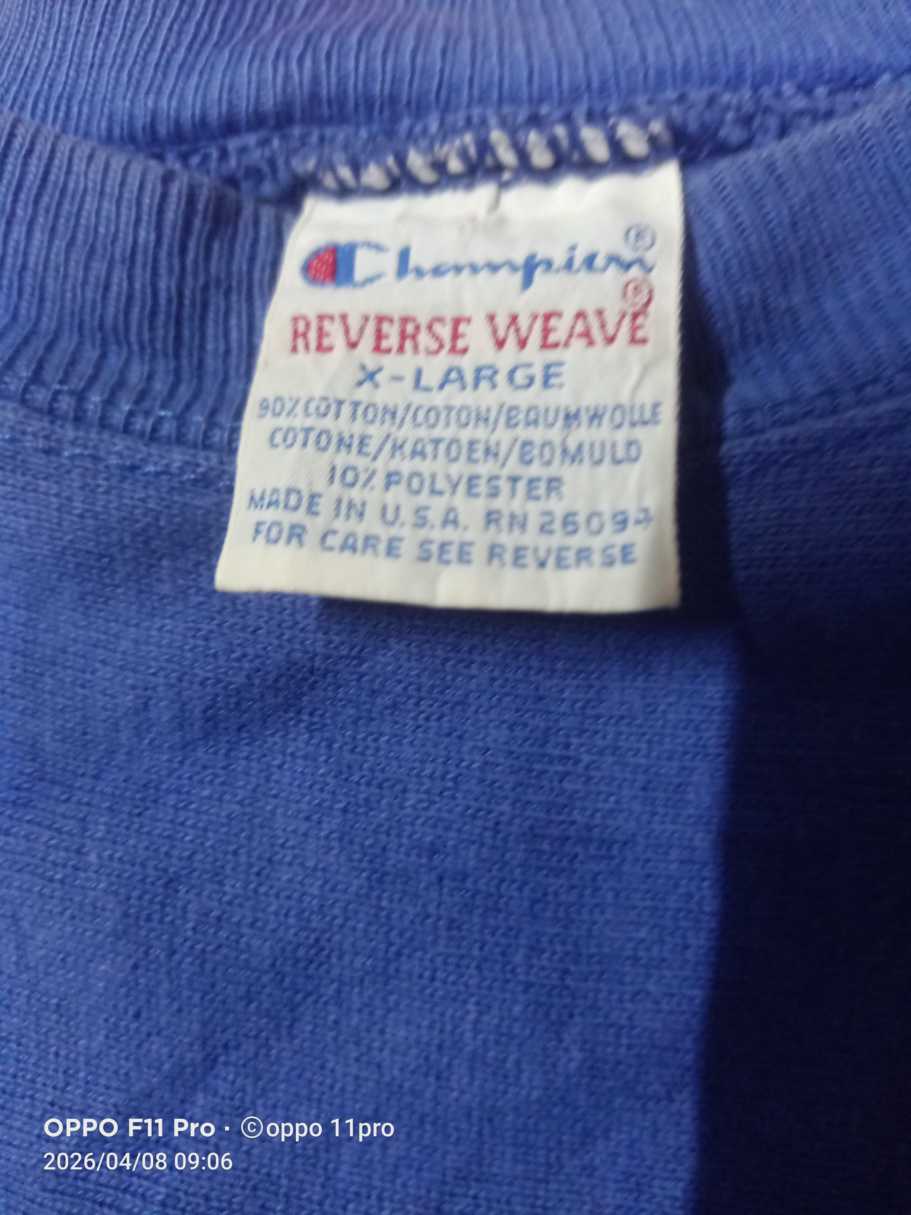 Champion 💥 Champion Vintage Reverse Wave 90s SWEASHIRT Men 💥 Size US XL / EU 56 / 4 - 4 Thumbnail