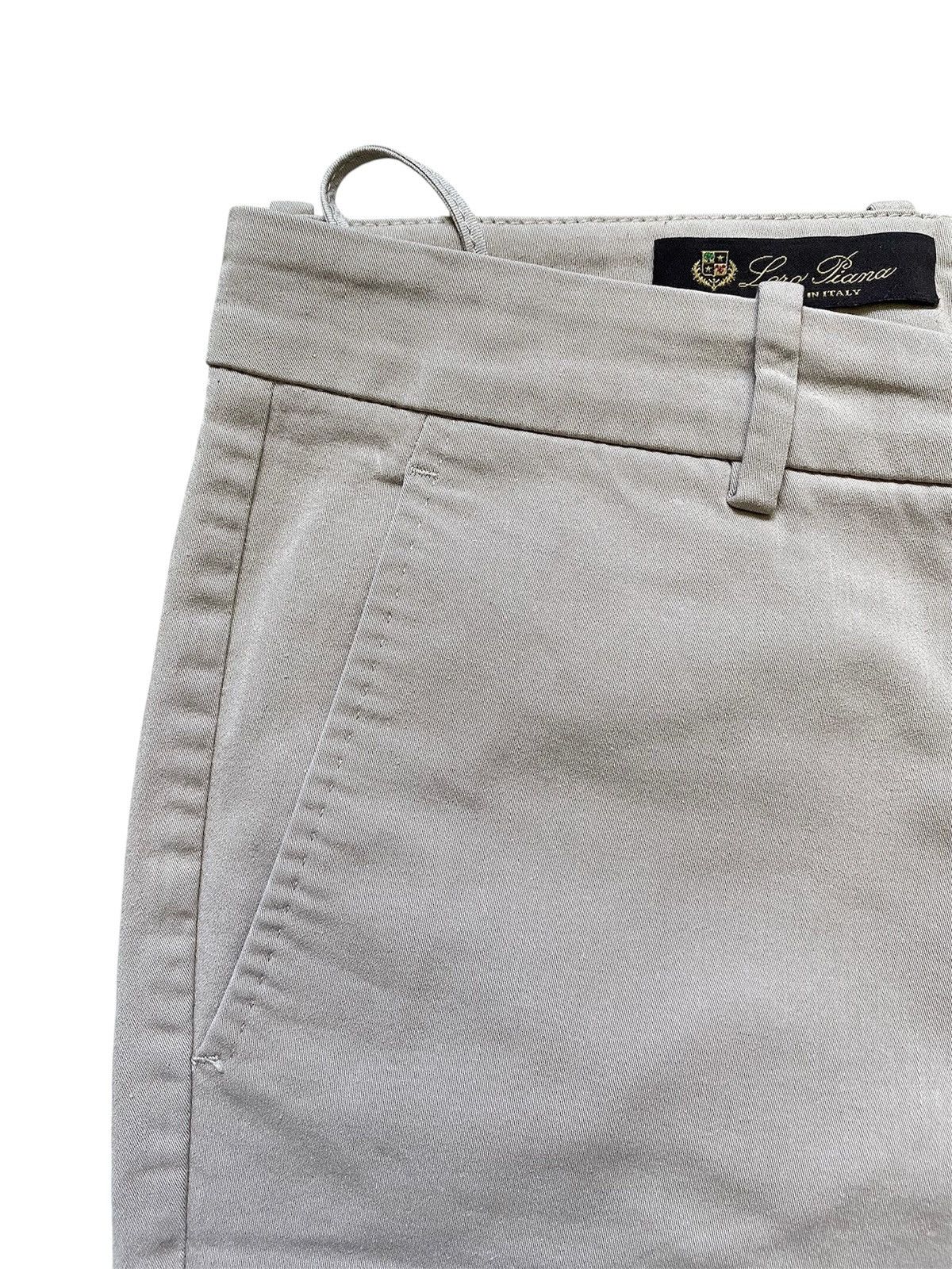 Loro Piana Women’s Loro Piana Beige Cotton Chino Pants Trousers Luxury Size 28" / US 6 / IT 42 - 11 Thumbnail
