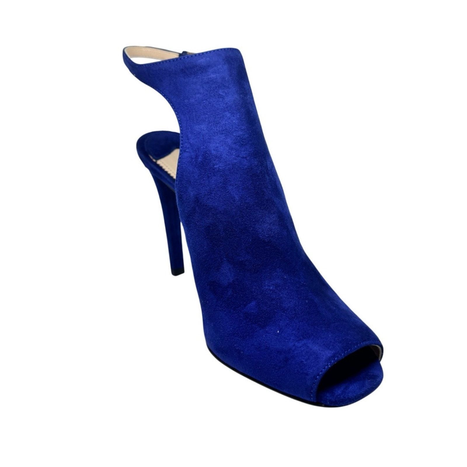 Miu Miu PRADA NAVY BLUE SUEDE MULE ANKLE HIGH HEEL SHOES 37 7 Size US 7 / IT 37 - 8 Thumbnail