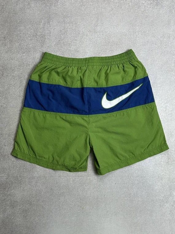Nike Vintage Nike Big Swoosh Retro Nylon Shorts Y2K M Size US 32 / EU 48 - 1 Thumbnail