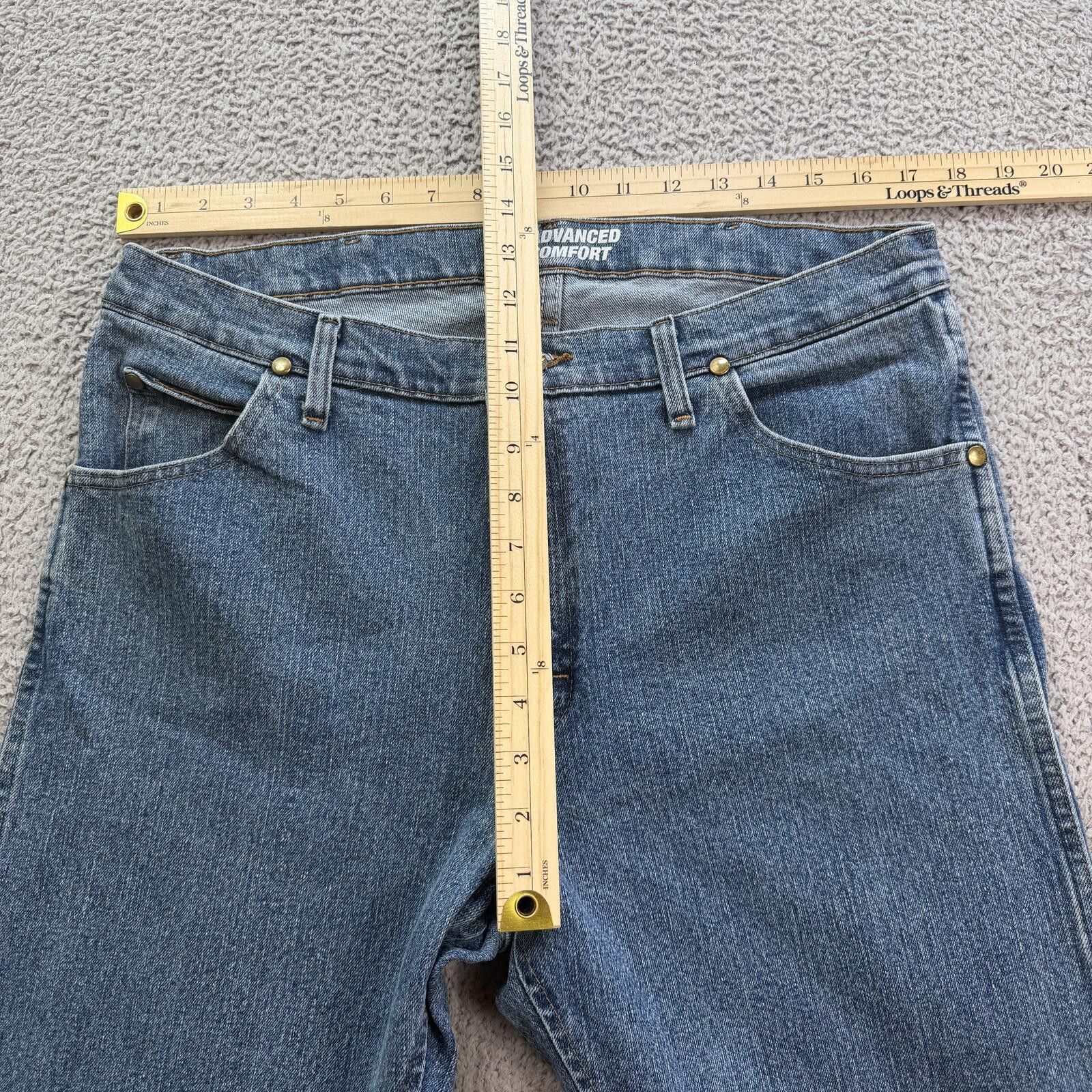 Wrangler Y2K Wrangler 47MWZ Advanced Comfort Jeans 36x30 Straight Size US 36 / EU 52 - 3 Thumbnail