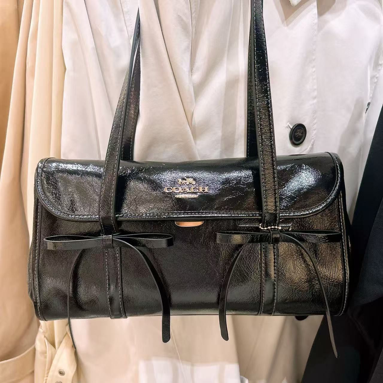 Coach Bridget Flap Shoulder Bag With Bows CDY94 Size ONE SIZE - 1 Thumbnail