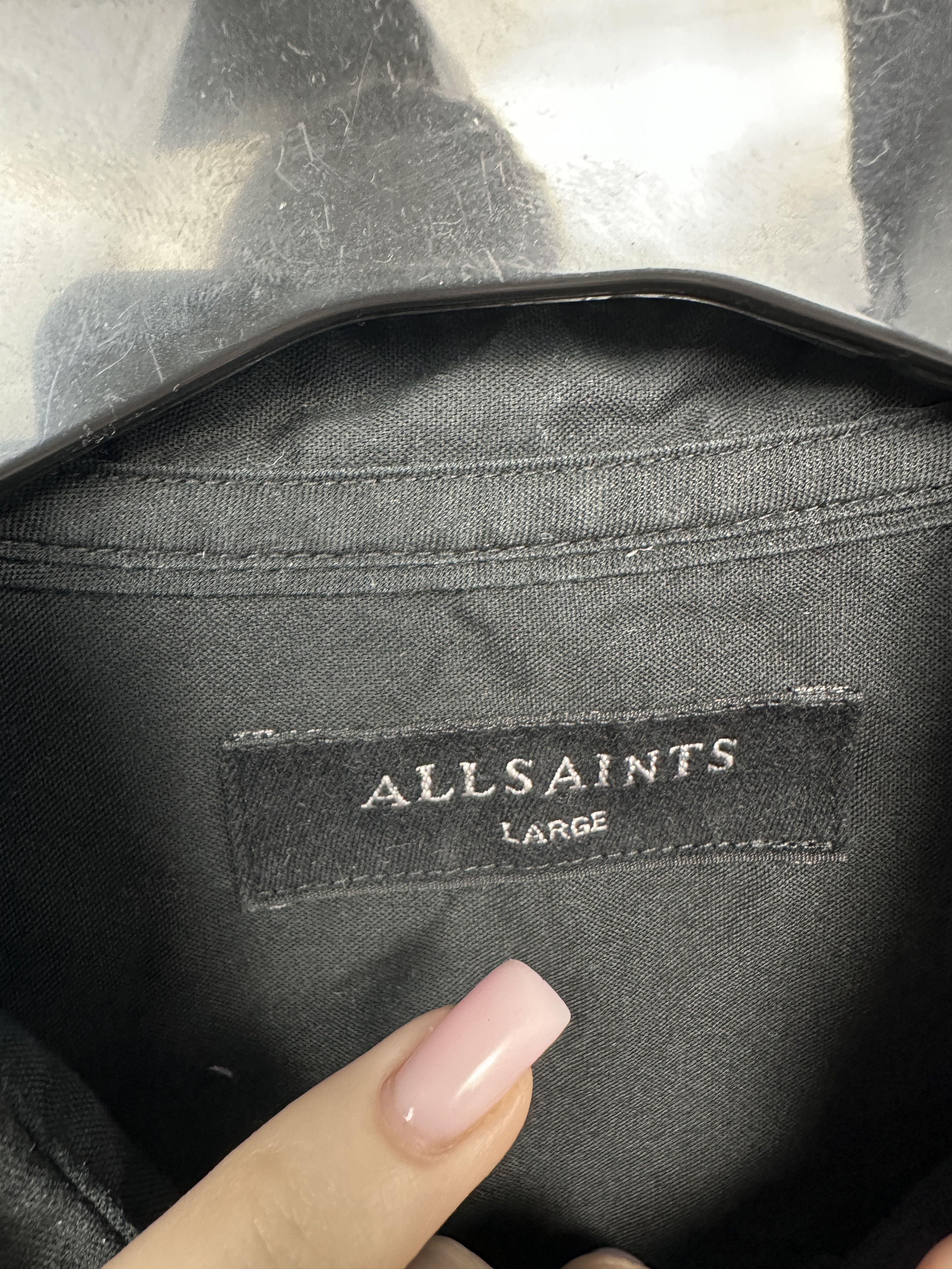 Allsaints Allsaints Redondo Vintage Mens Long Sleeve Shirt Size US L / EU 52-54 / 3 - 3 Thumbnail