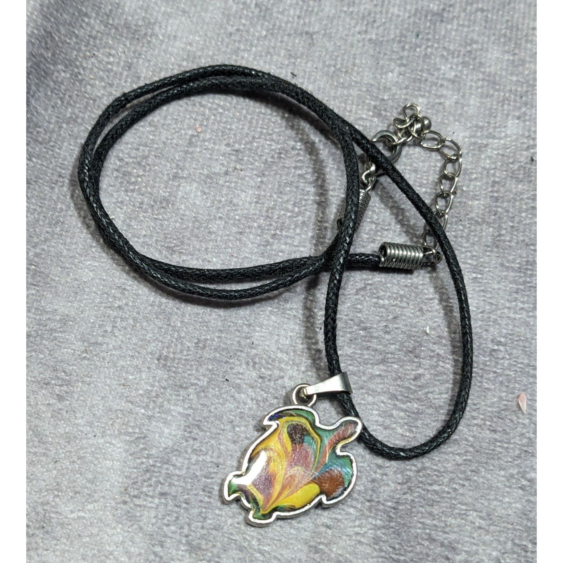 Other Earthy Beach Inspired Turtle Pendant Necklace With Swirled E Size ONE SIZE - 5 Thumbnail