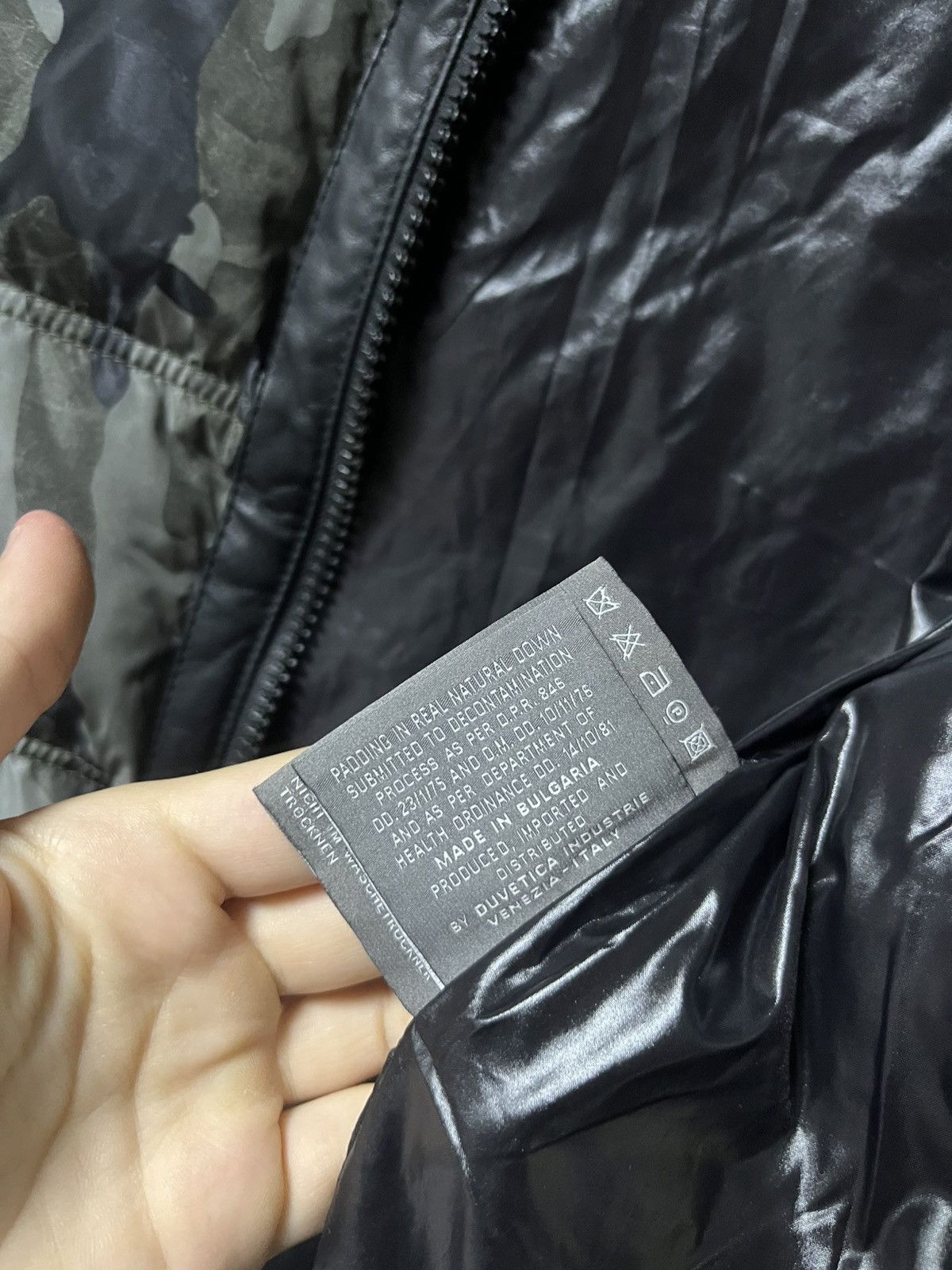Duvetica Camo Duvetica Down Puffer Jacket with Leather Size US M / EU 48-50 / 2 - 9 Thumbnail