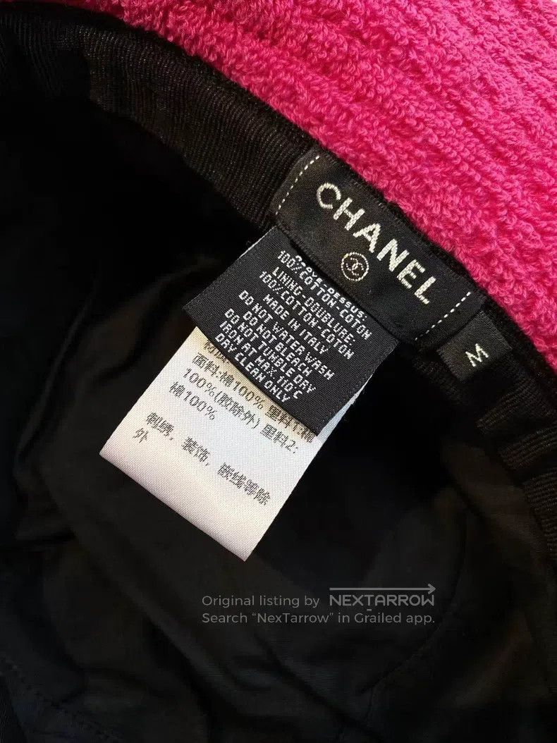 Chanel Chanel Size M Towel logo fisherman's hat Size ONE SIZE - 5 Thumbnail