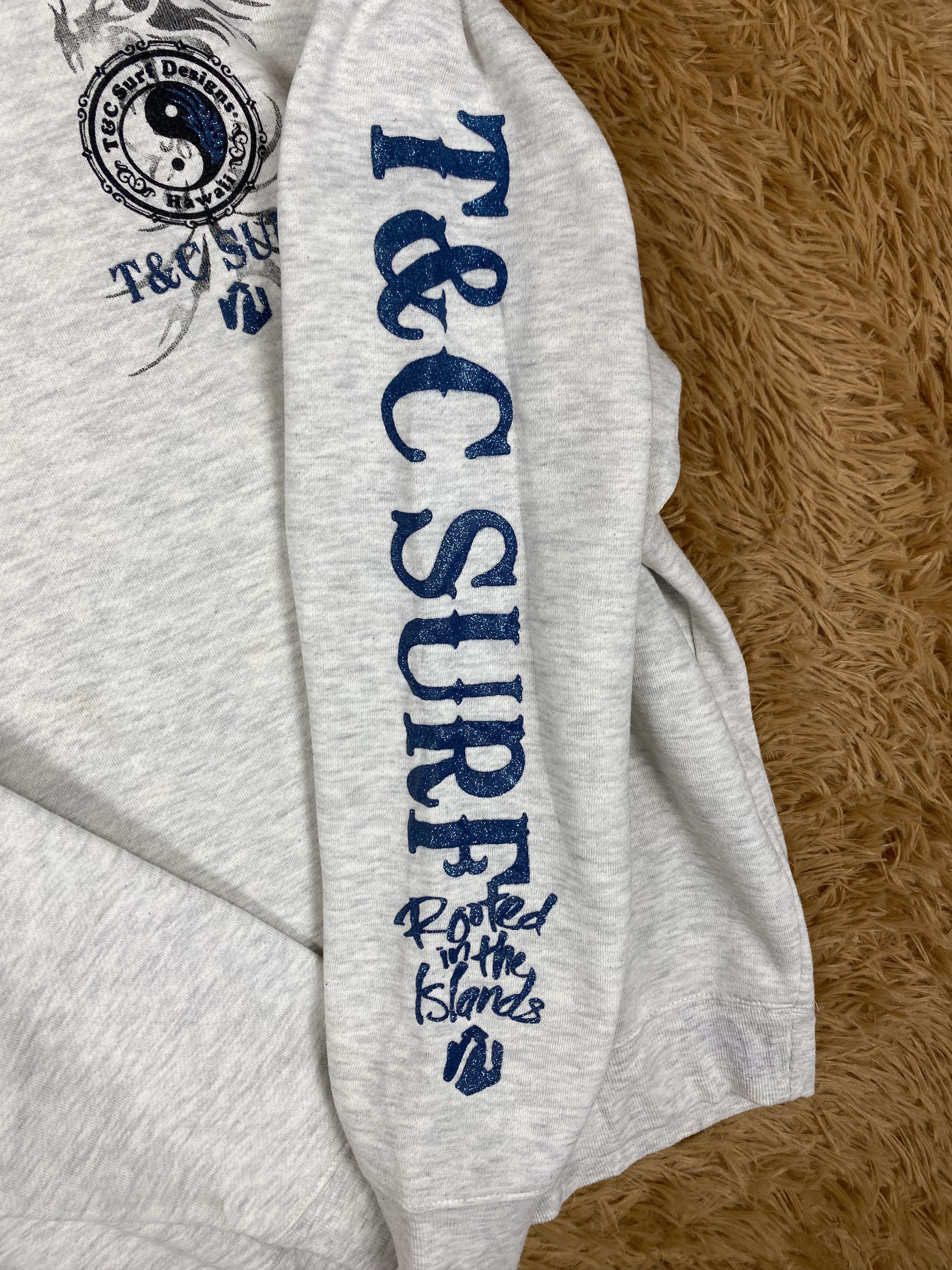 Designer Vintage T&C Surf Design Hawaii Sweatshirts PS0366 Size US L / EU 52-54 / 3 - 6 Thumbnail