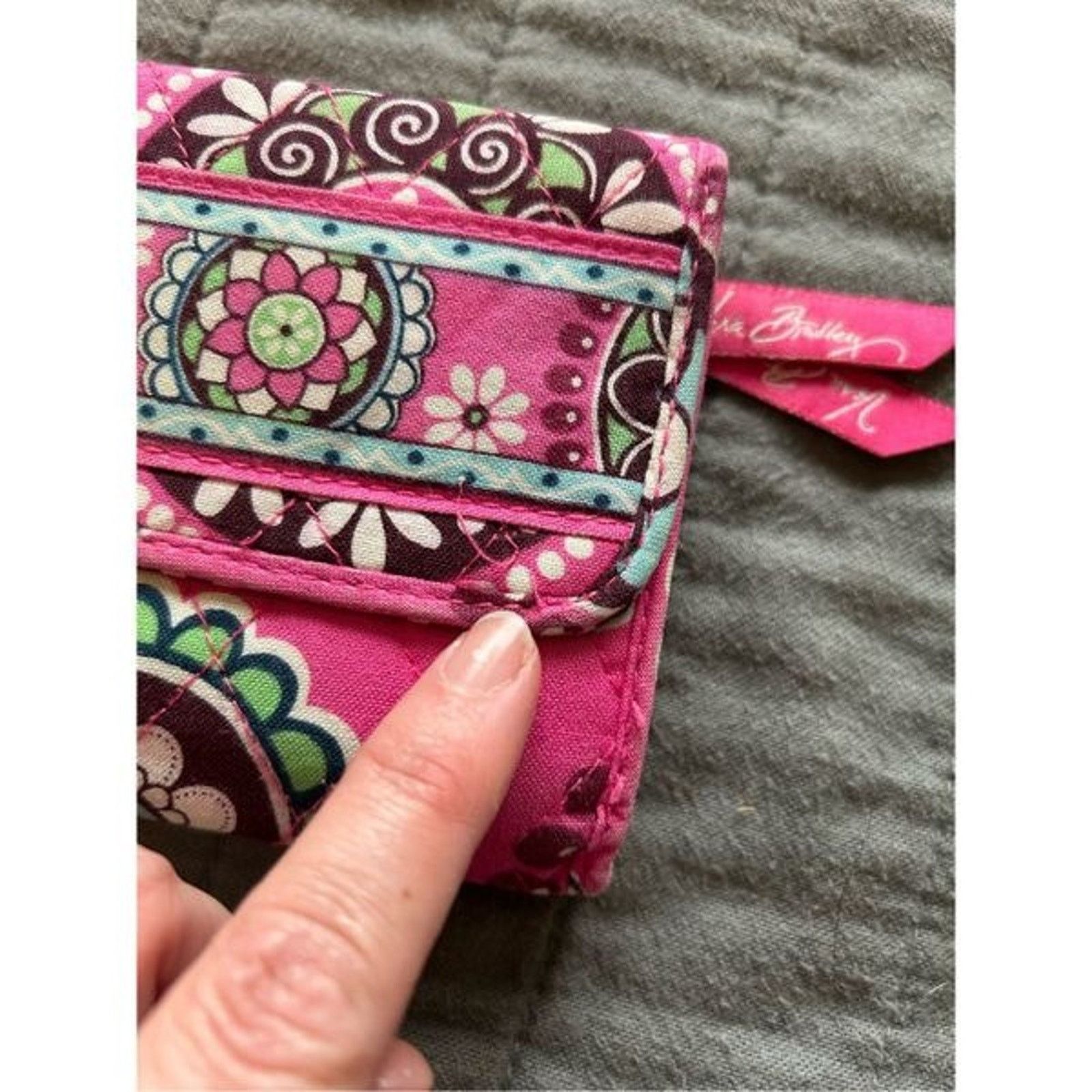 Vera Bradley Vera Bradley Pink Paisley Card-Holder Wallet Size ONE SIZE - 2 Thumbnail